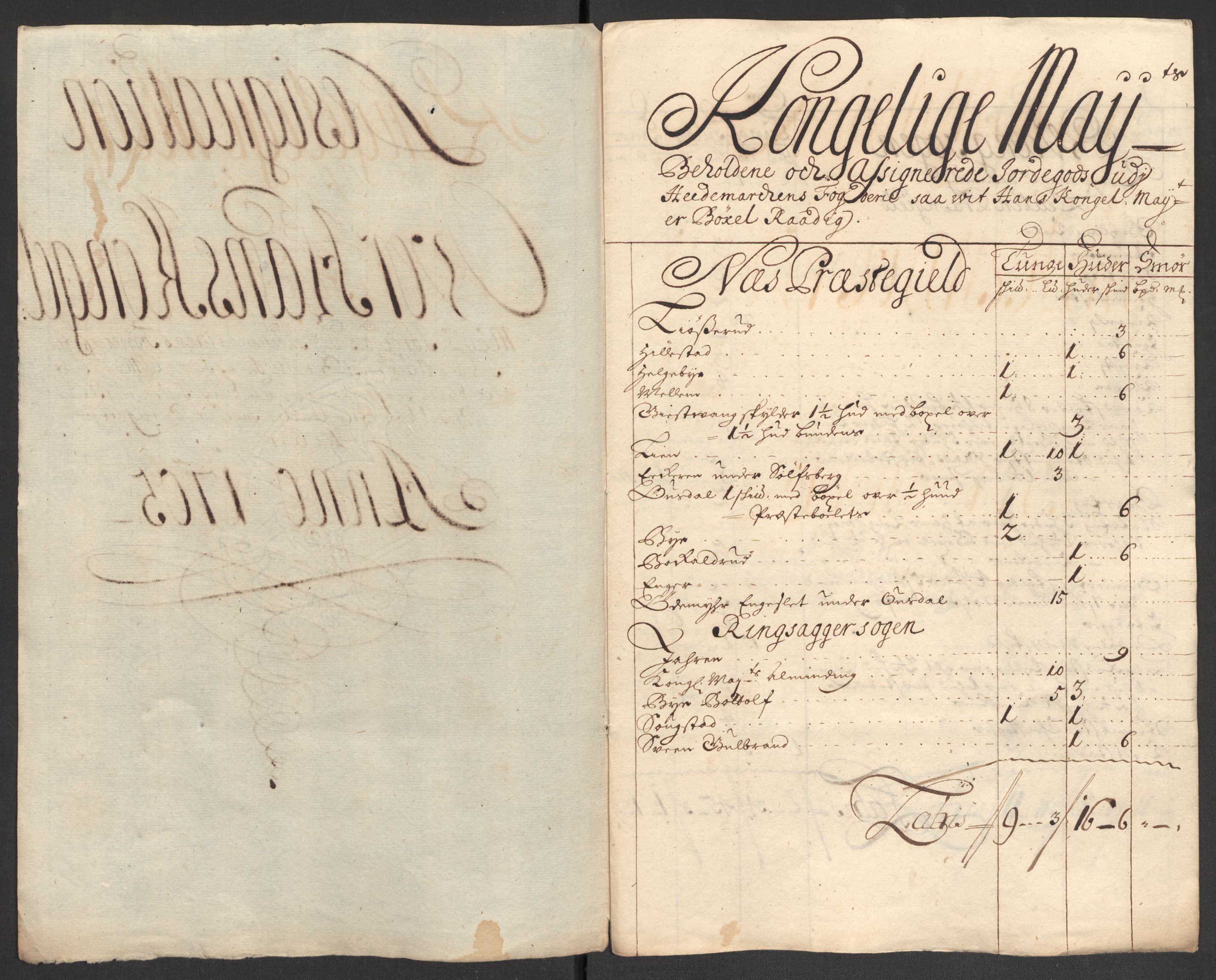 Rentekammeret inntil 1814, Reviderte regnskaper, Fogderegnskap, RA/EA-4092/R16/L1042: Fogderegnskap Hedmark, 1705, s. 36