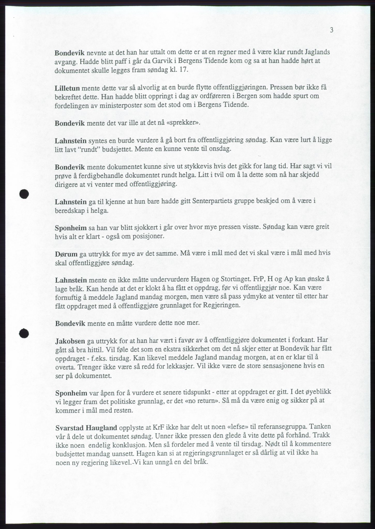 Forhandlingene mellom Kristelig Folkeparti, Senterpartiet og Venstre om dannelse av regjering, RA/PA-1073/A/L0001: Forhandlingsprotokoller, 1997, s. 110