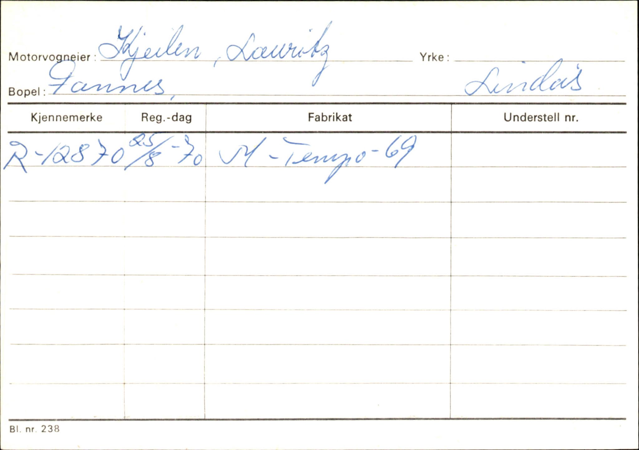 Statens vegvesen, Hordaland vegkontor, AV/SAB-A-5201/2/Ha/L0029: R-eierkort K, 1920-1971, s. 15