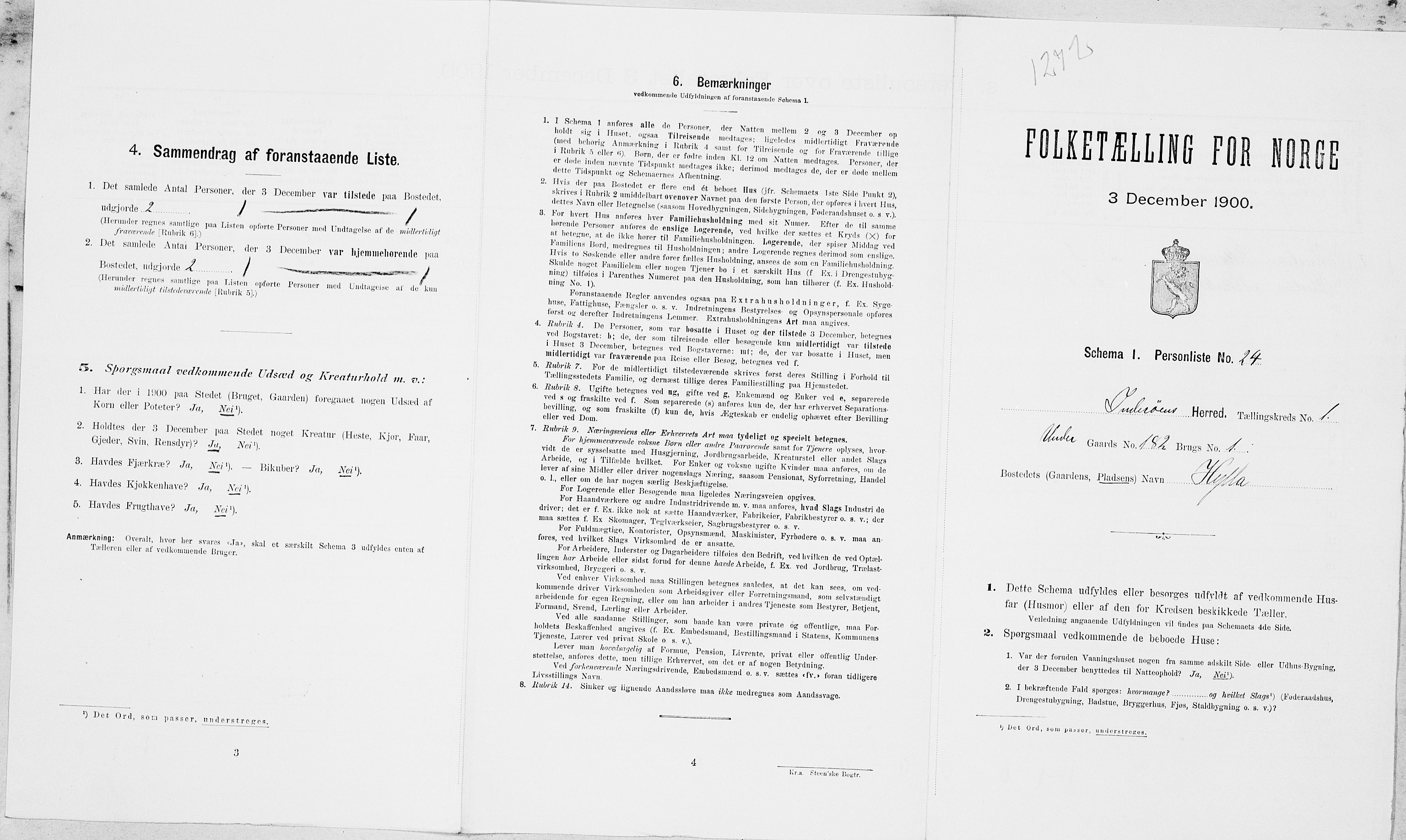 SAT, Folketelling 1900 for 1729 Inderøy herred, 1900, s. 158