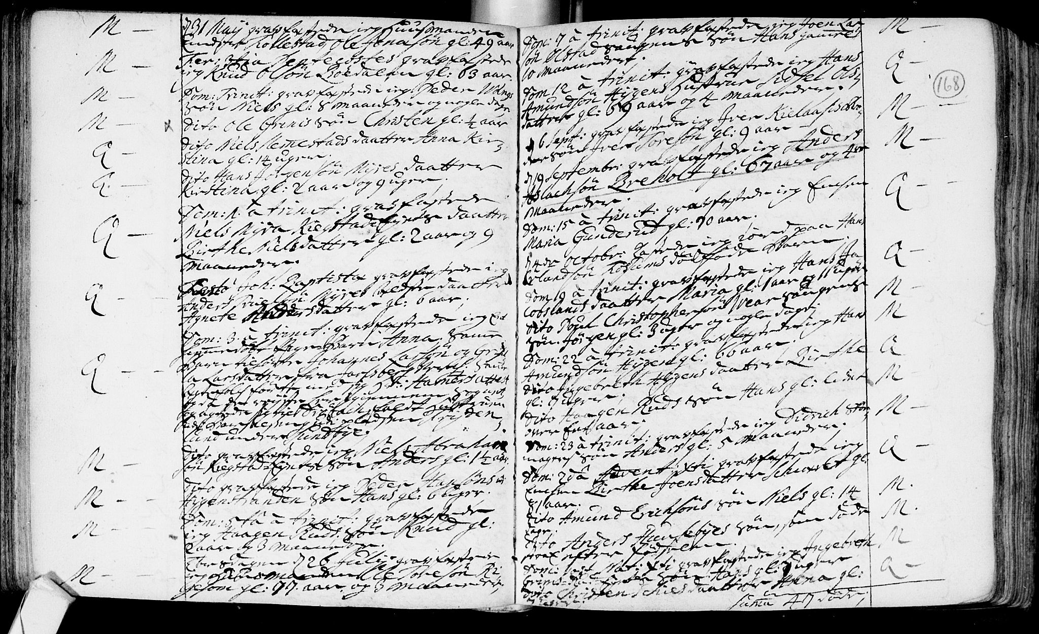 Røyken kirkebøker, SAKO/A-241/F/Fa/L0002: Ministerialbok nr. 2, 1731-1782, s. 168