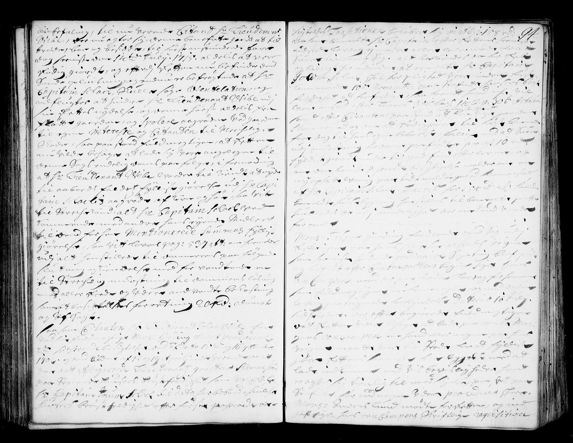Lier, Røyken og Hurum sorenskriveri, AV/SAKO-A-89/F/Fa/L0043: Tingbok, 1712-1716, s. 94
