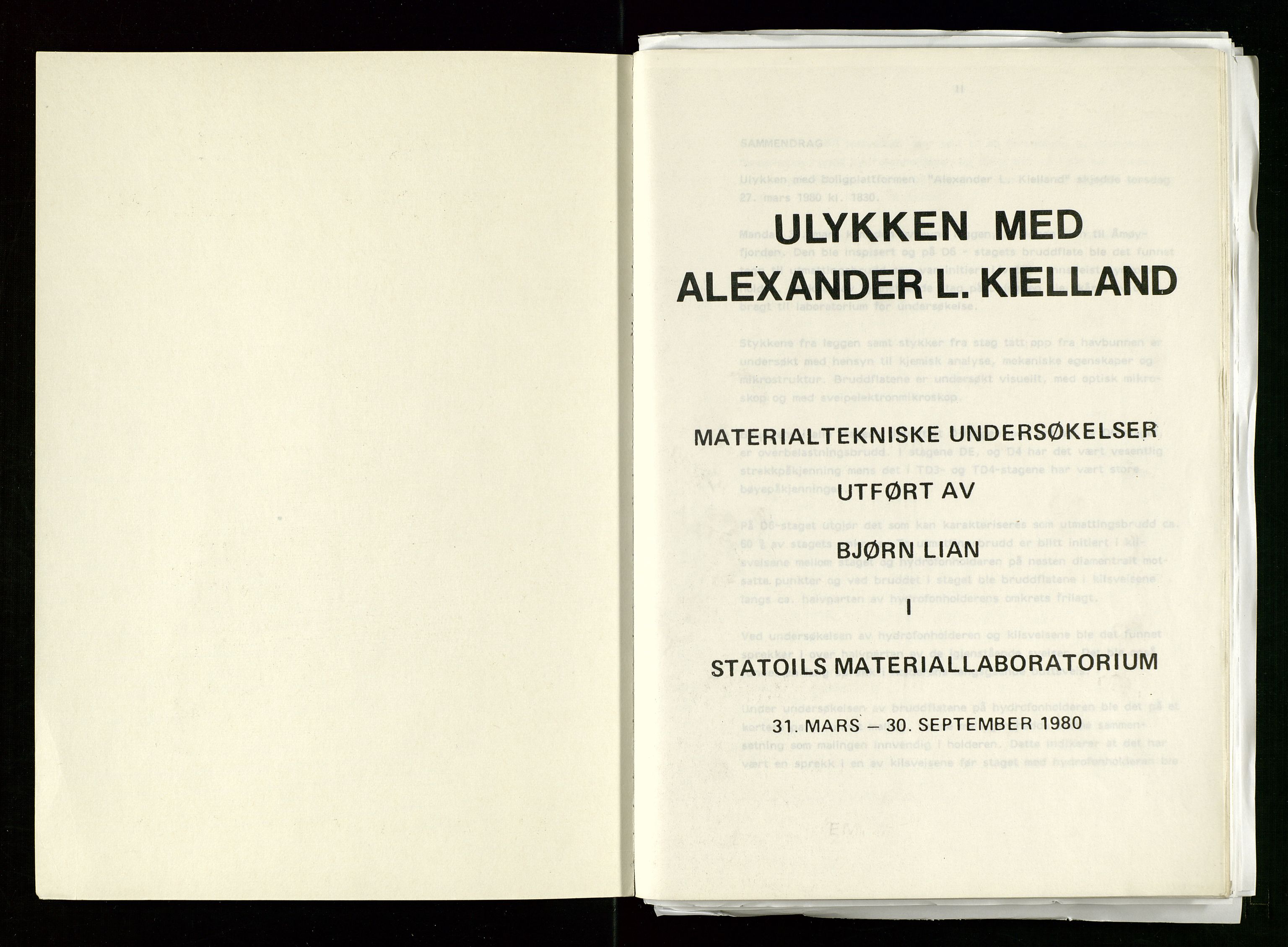 Pa 1503 - Stavanger Drilling AS, SAST/A-101906/Da/L0011: Alexander L. Kielland - Saks- og korrespondansearkiv, 1976-1980, s. 459