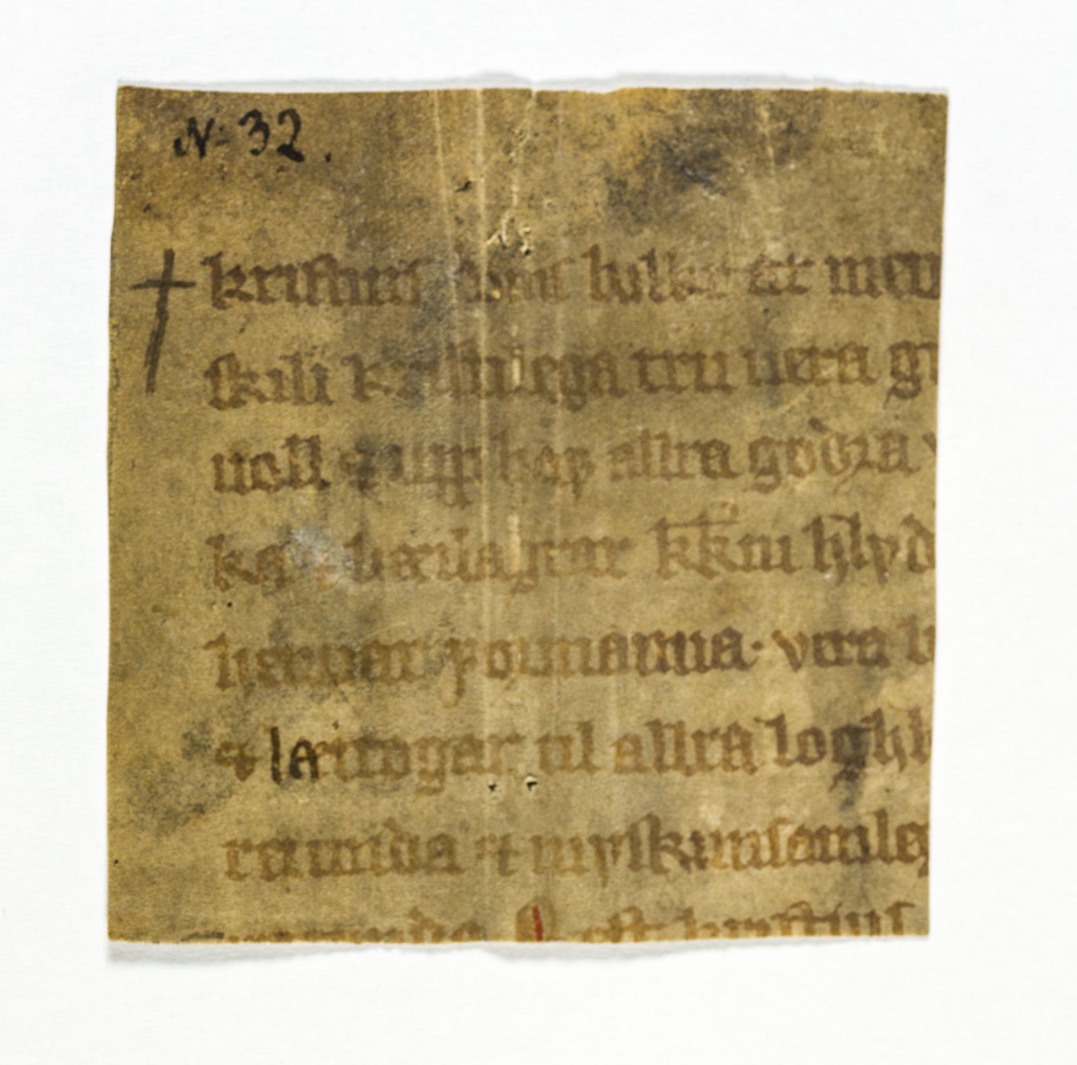 Riksarkivets diplomsamling, AV/RA-EA-5965/F26/L0004: Norrøne membranfragmenter bestand 31-50, 1100-1536, s. 6