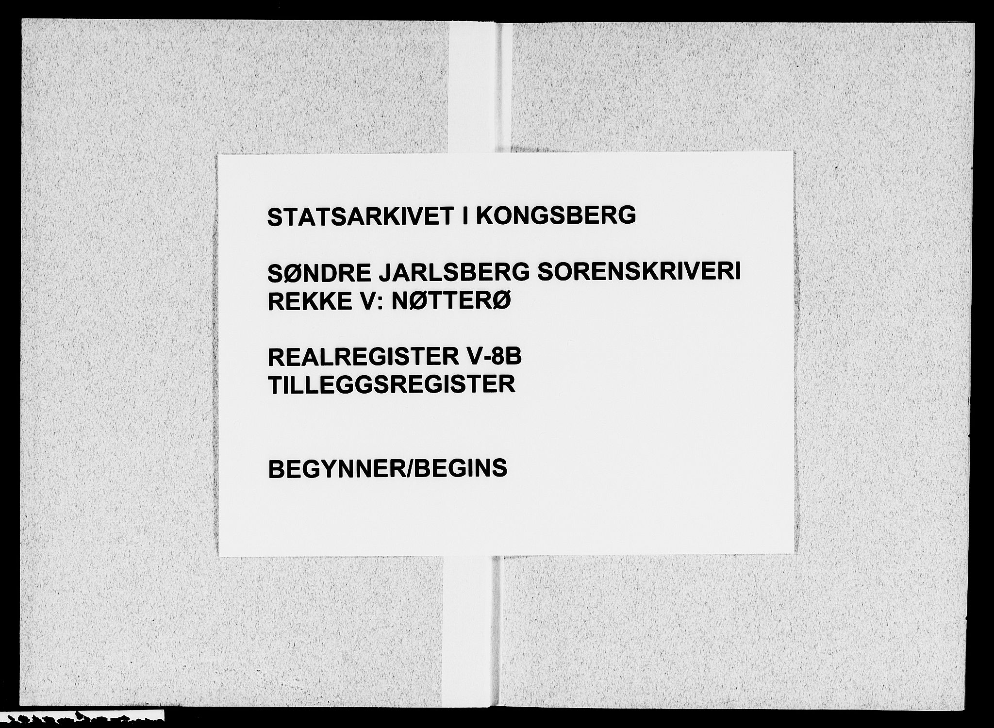 Søndre Jarlsberg sorenskriveri, SAKO/A-129/G/Gb/Gbe/L0008B: Panteregister nr. V 8b