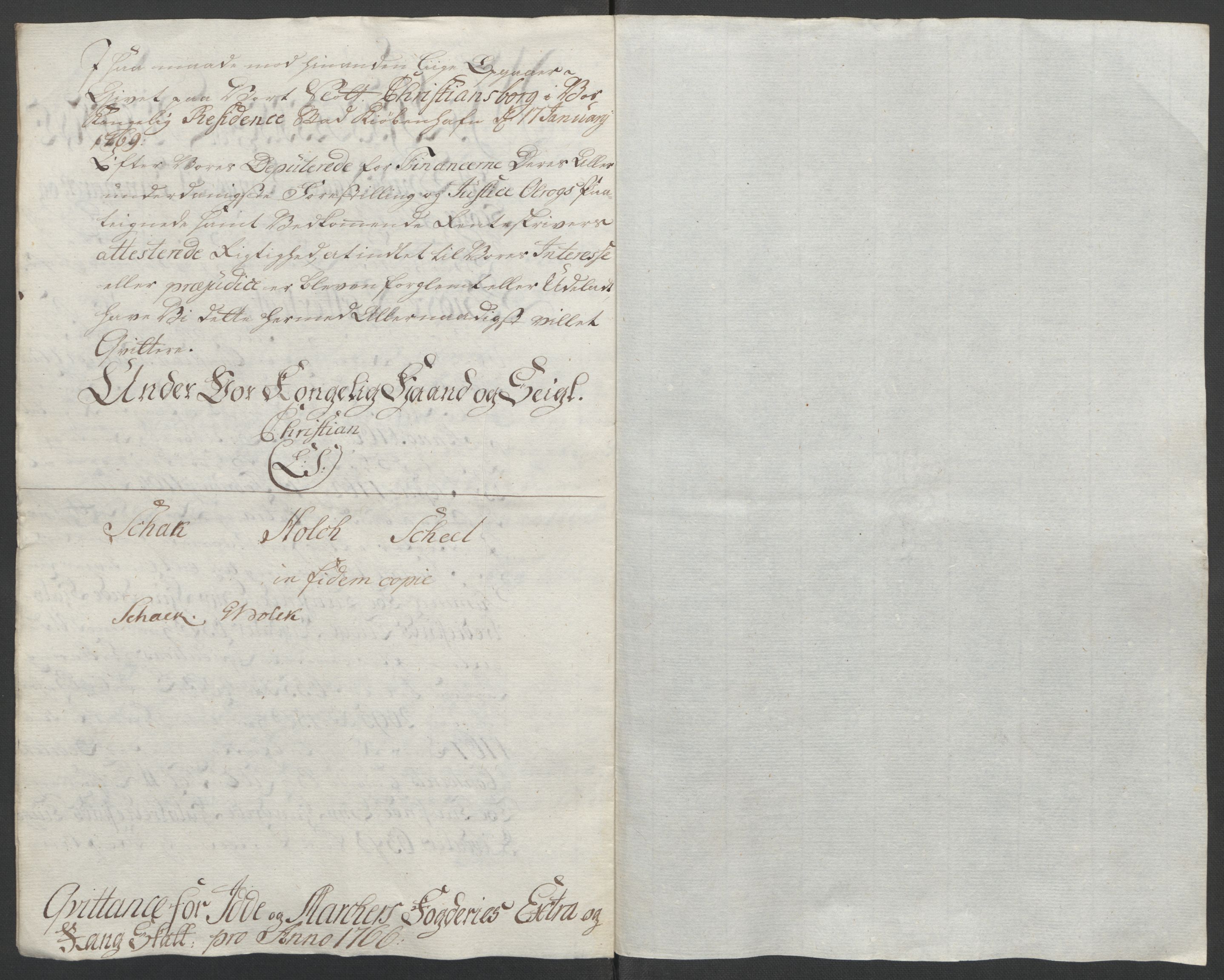 Rentekammeret inntil 1814, Reviderte regnskaper, Fogderegnskap, RA/EA-4092/R01/L0097: Ekstraskatten Idd og Marker, 1756-1767, s. 282