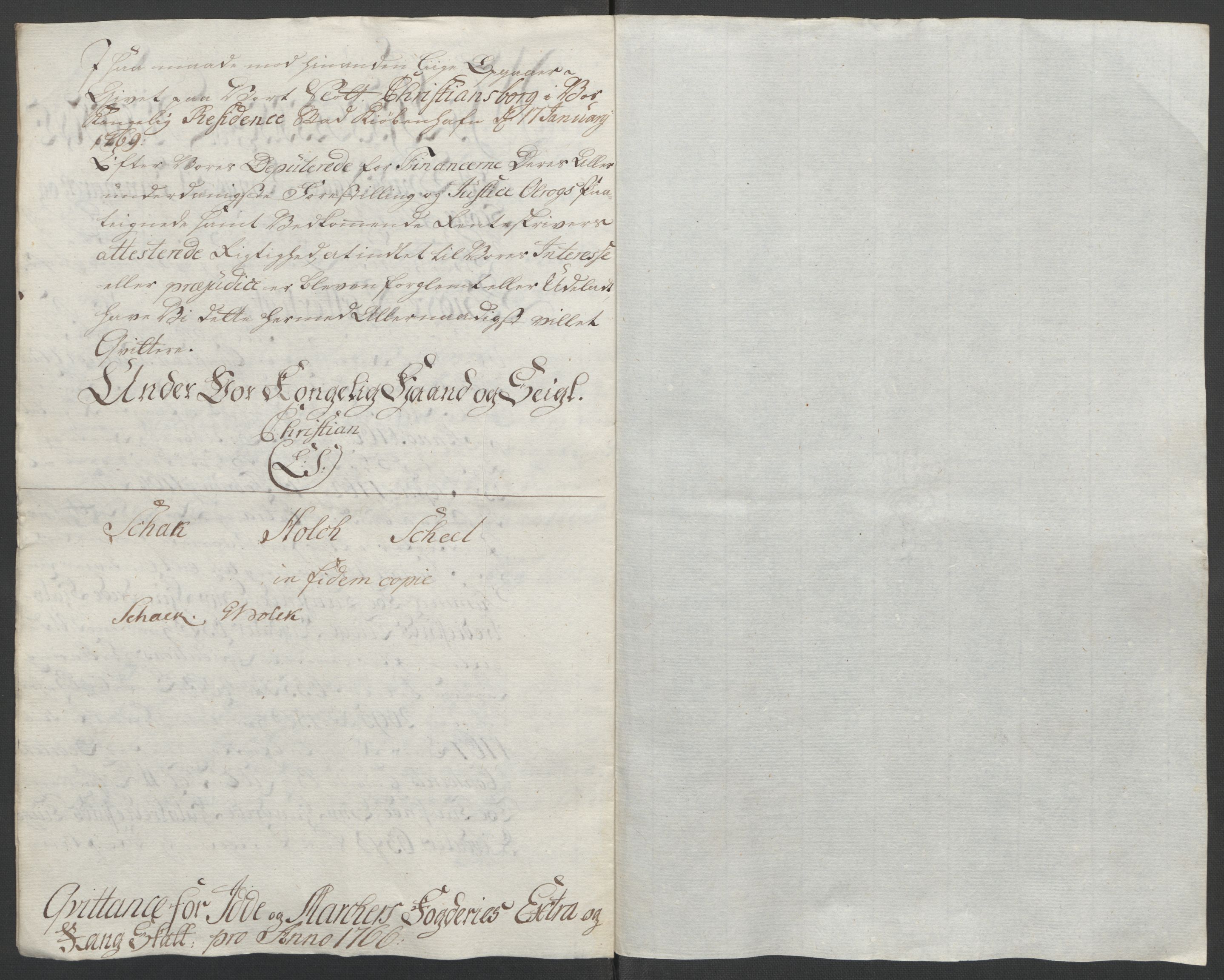 Rentekammeret inntil 1814, Reviderte regnskaper, Fogderegnskap, AV/RA-EA-4092/R01/L0097: Ekstraskatten Idd og Marker, 1756-1767, s. 282