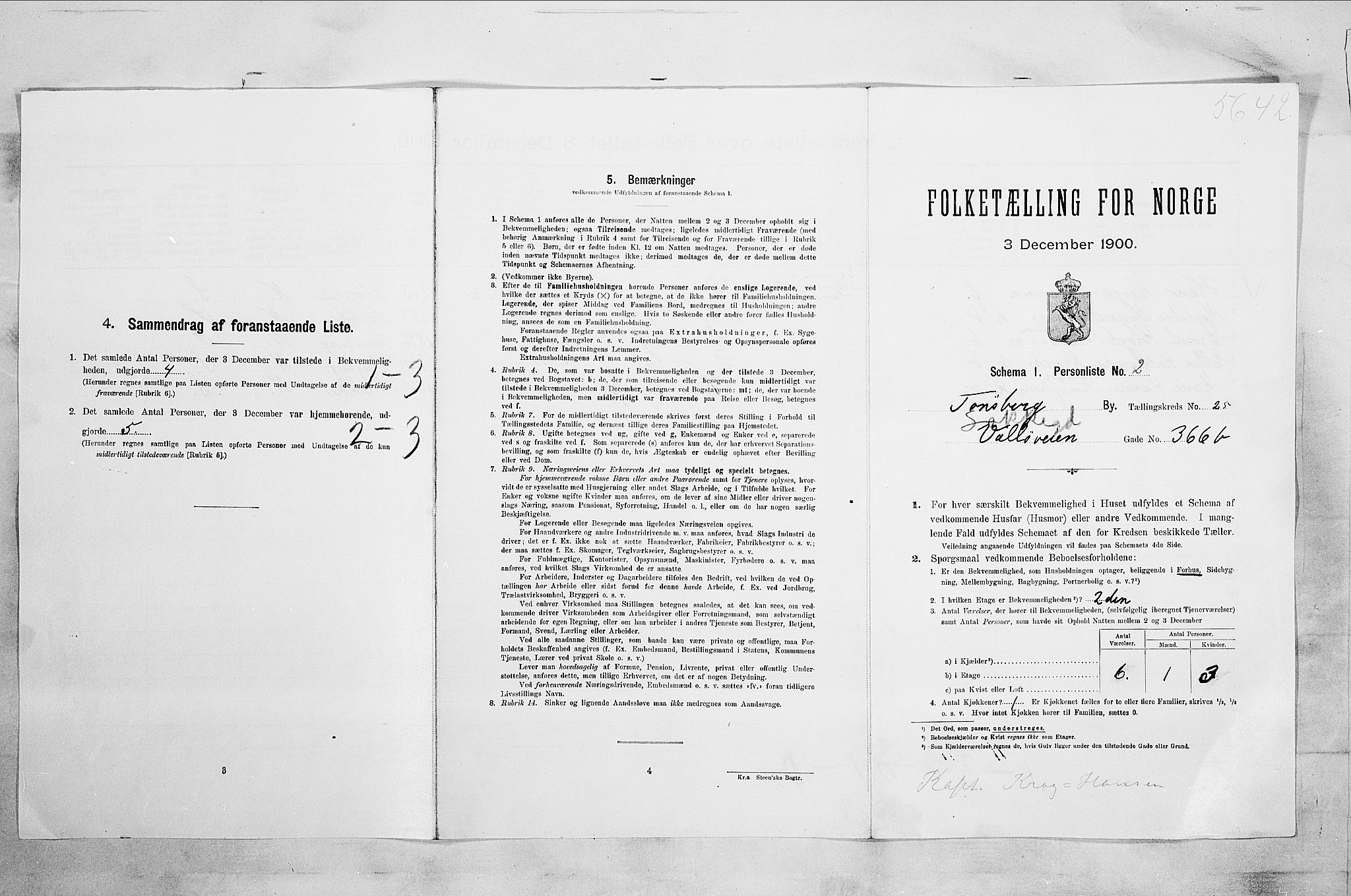 RA, Folketelling 1900 for 0705 Tønsberg kjøpstad, 1900, s. 4096