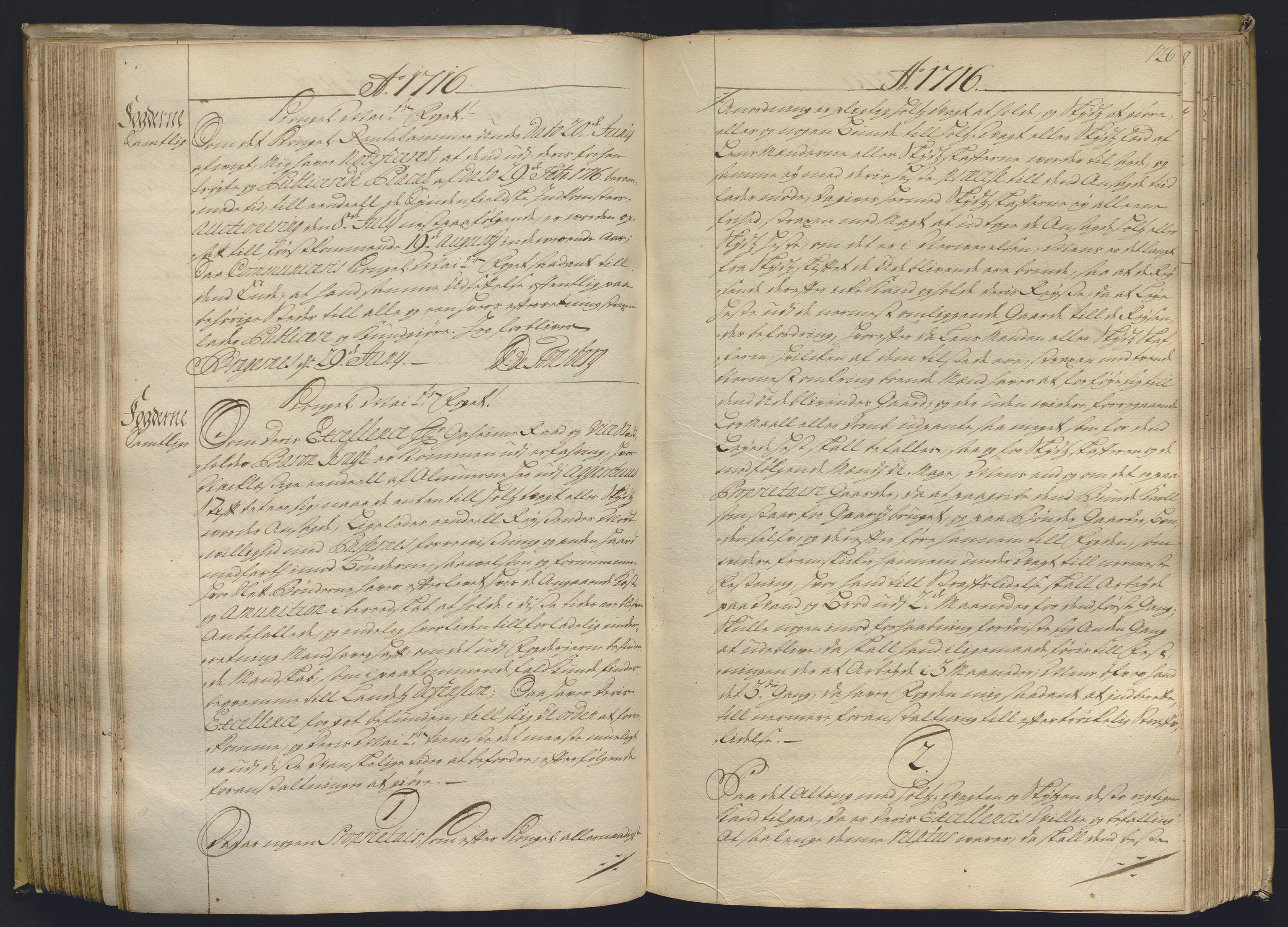 Kristiania stiftamt, AV/SAO-A-10386/B/Ba/L0004: Kopibok, 1715-1717, s. 125b-126a
