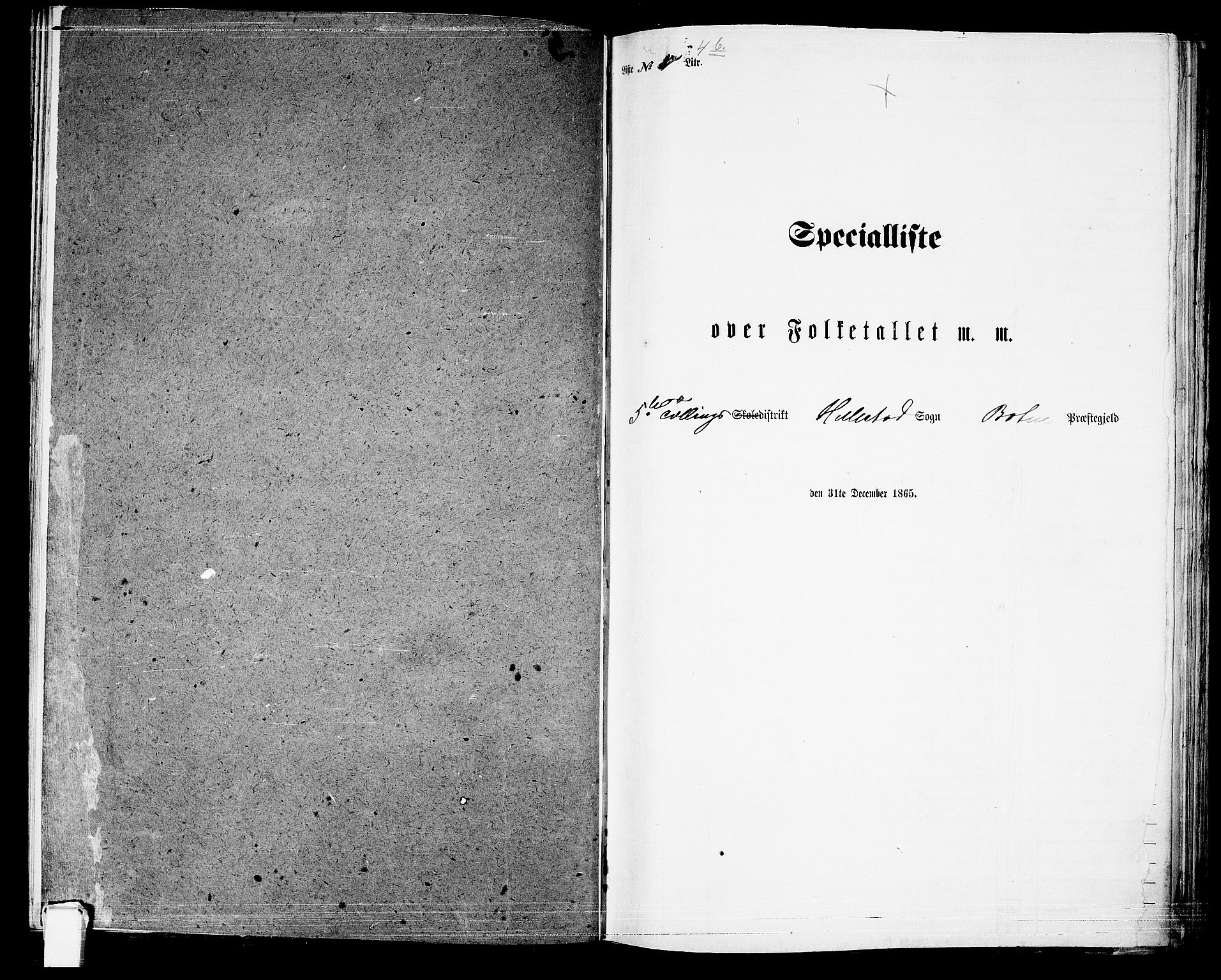 RA, Folketelling 1865 for 0715L Botne prestegjeld, Botne sokn og Hillestad sokn, 1865, s. 84