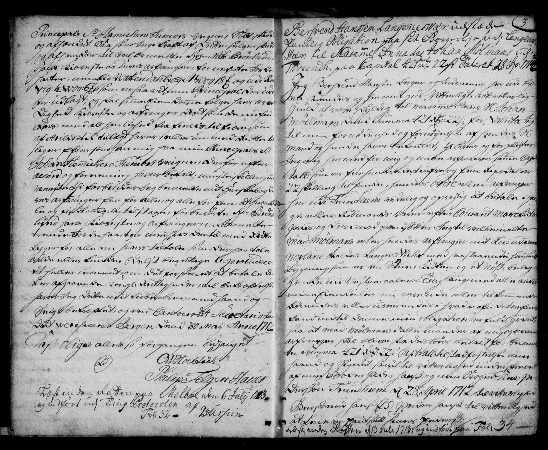 Vesterålen sorenskriveri, SAT/A-4180/1/2/2Ca/L0001: Pantebok nr. A, 1711-1788, s. 3