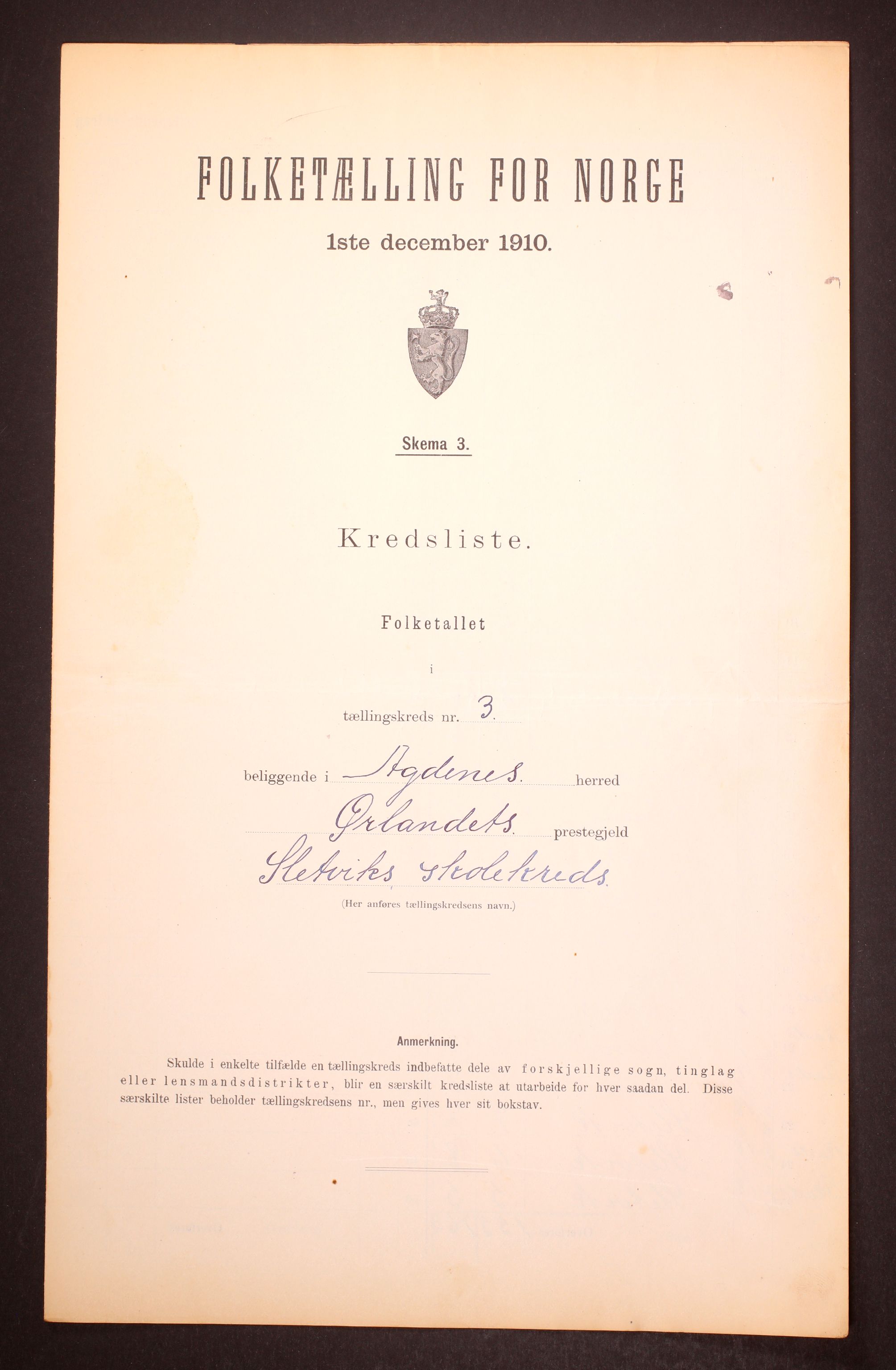 RA, Folketelling 1910 for 1622 Agdenes herred, 1910, s. 10