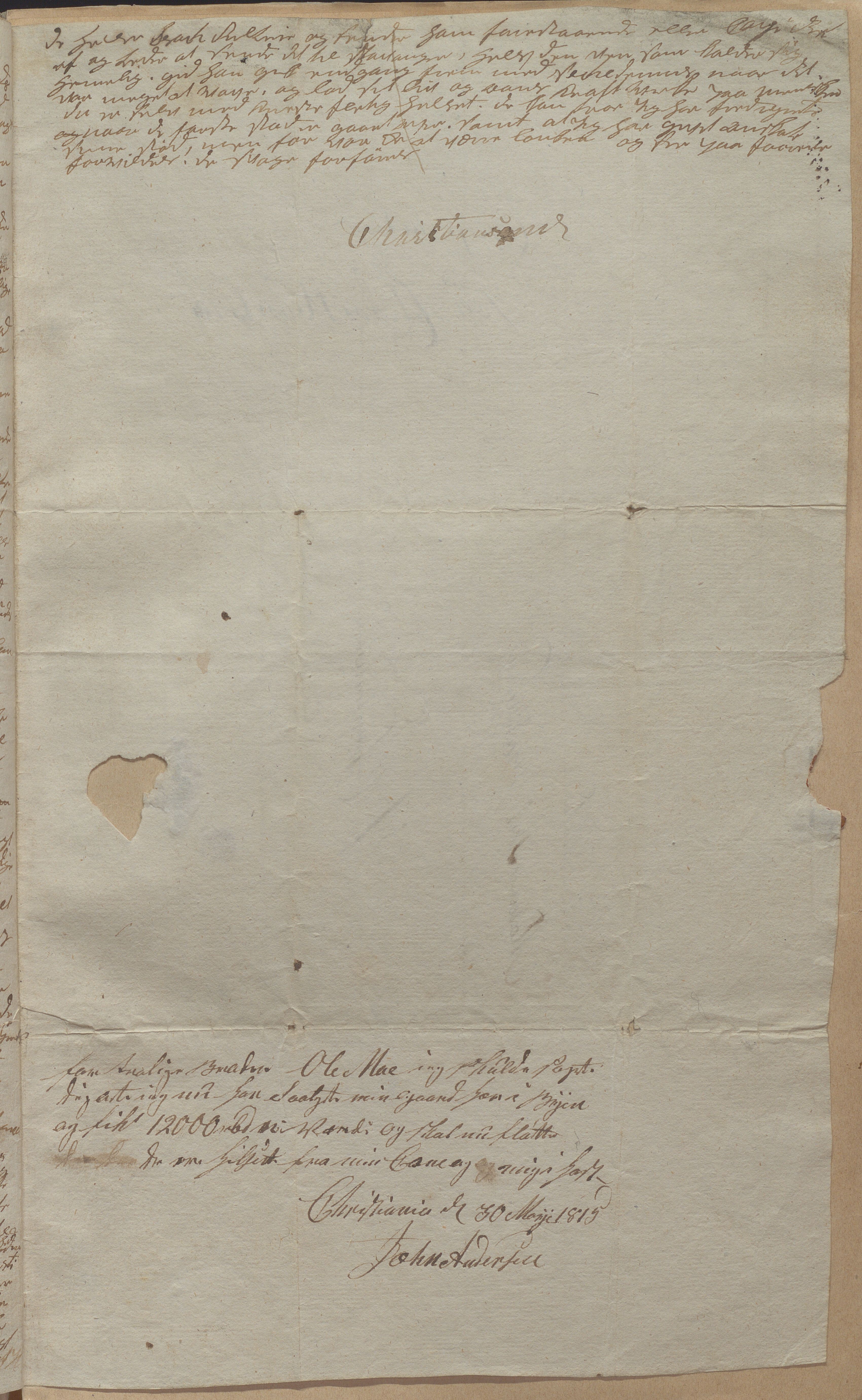 Heggtveitsamlingen, TMF/A-1007/H/L0050: Innbundne brev, Ms A, med innlagt registratur. , 1800-1850