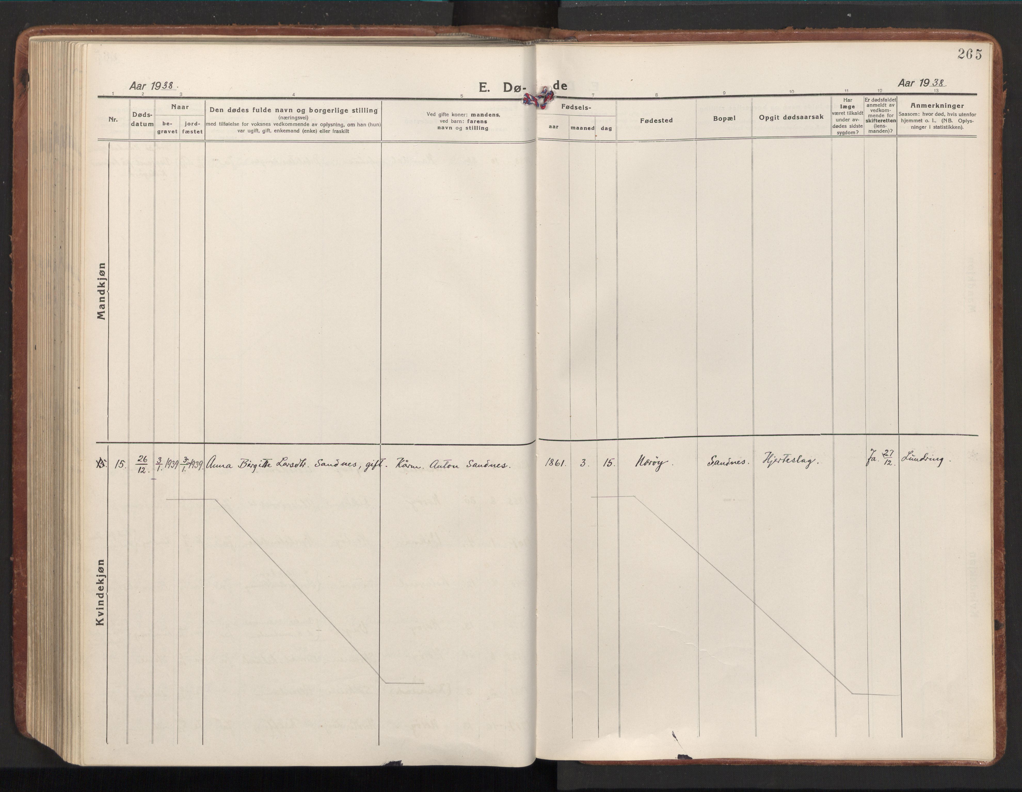 Ministerialprotokoller, klokkerbøker og fødselsregistre - Nord-Trøndelag, SAT/A-1458/784/L0678: Ministerialbok nr. 784A13, 1921-1938, s. 265