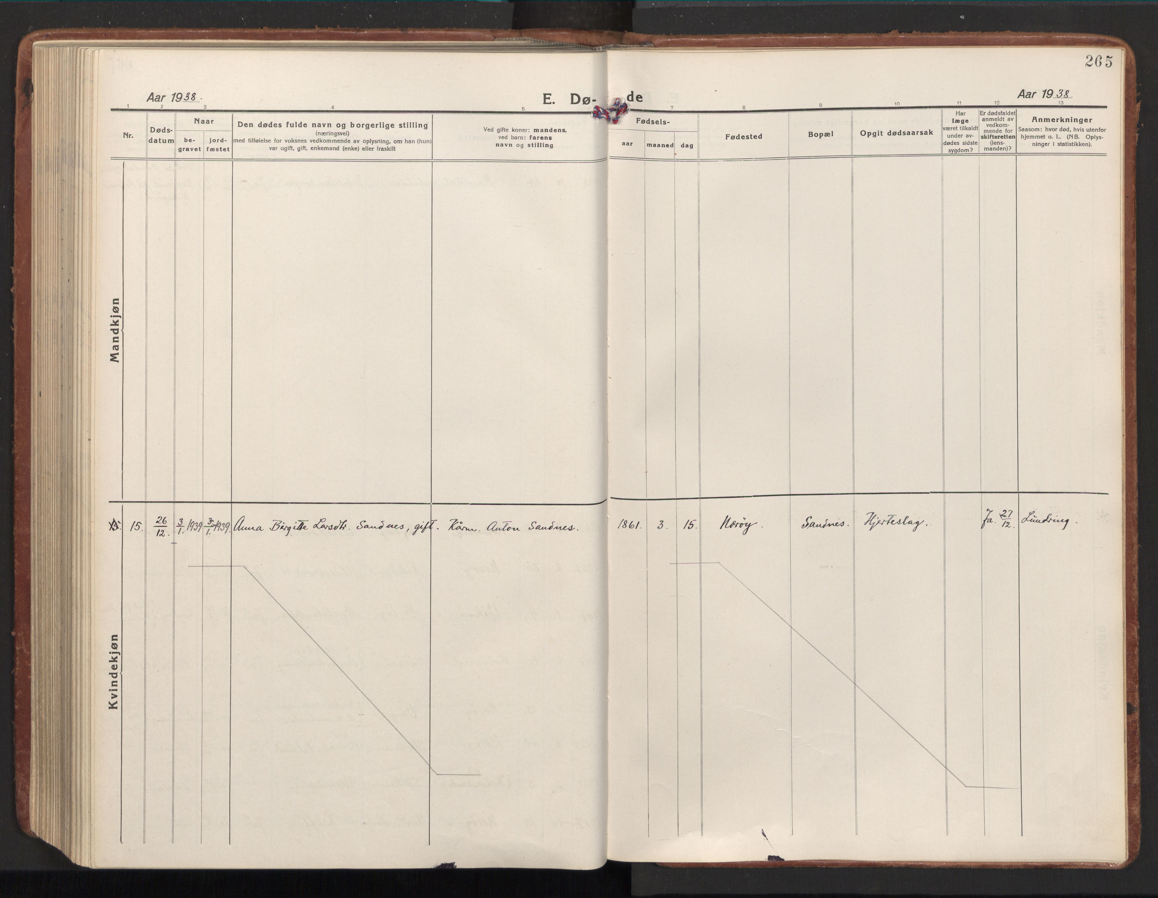 Ministerialprotokoller, klokkerbøker og fødselsregistre - Nord-Trøndelag, AV/SAT-A-1458/784/L0678: Ministerialbok nr. 784A13, 1921-1938, s. 265