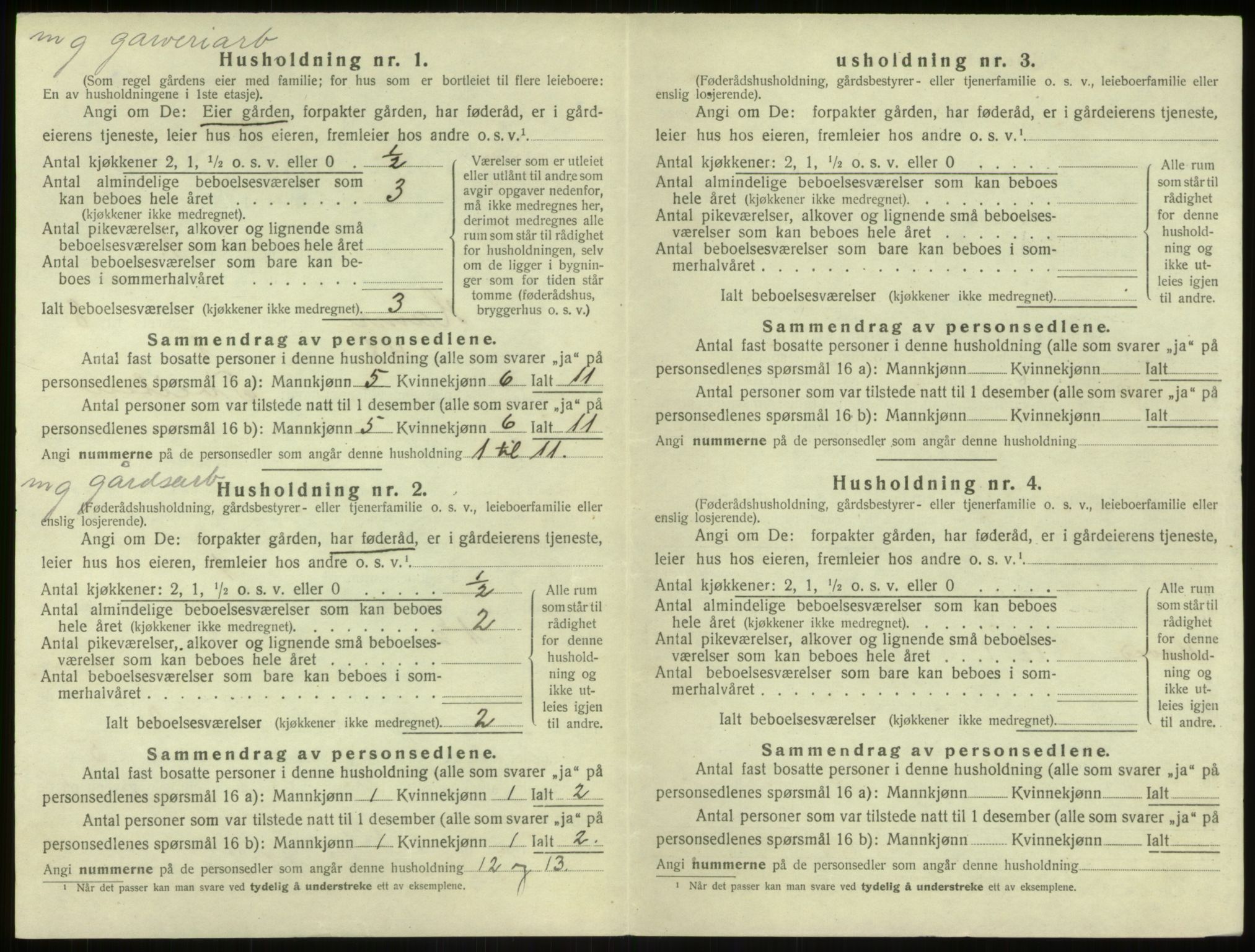 SAB, Folketelling 1920 for 1254 Hamre herred, 1920, s. 646