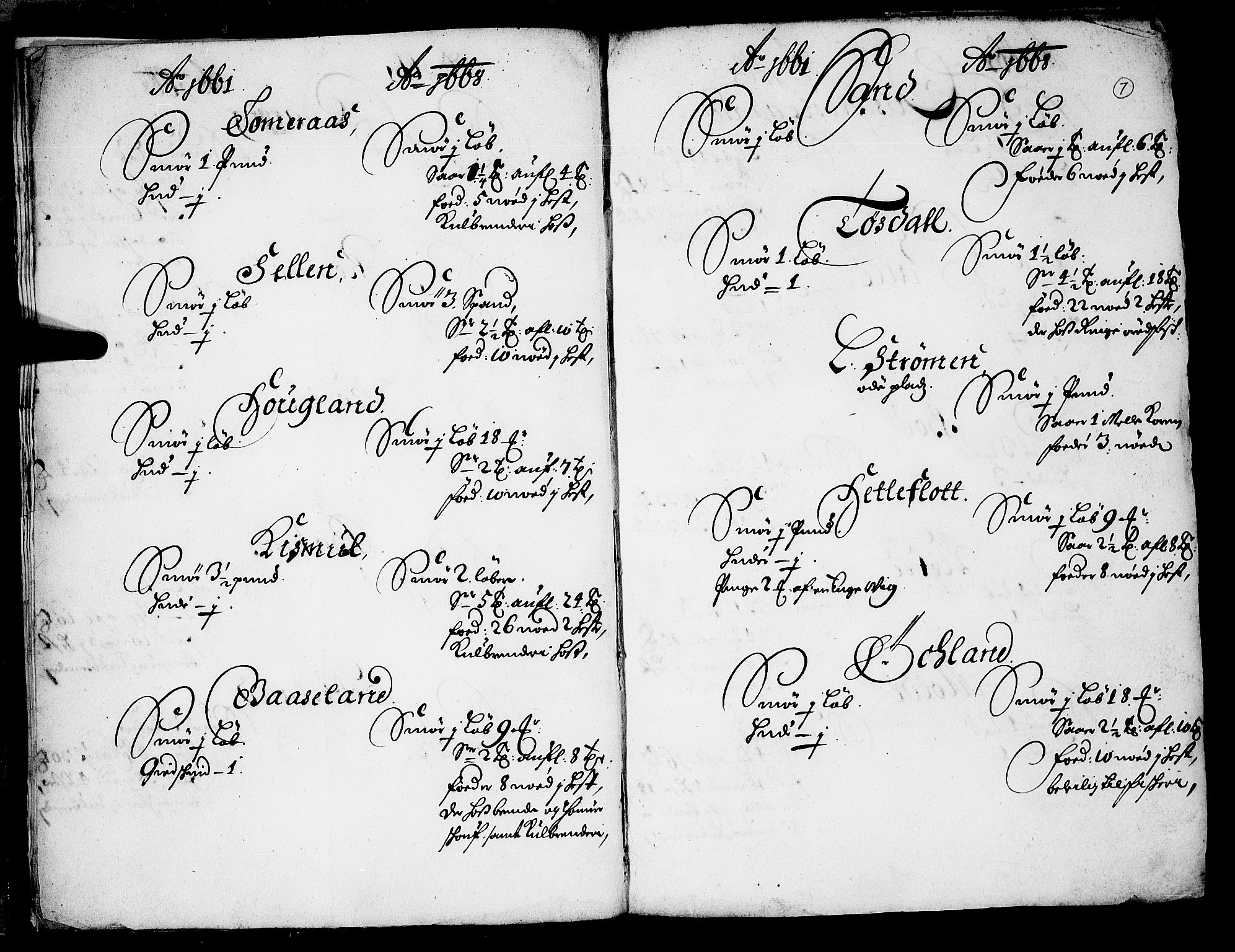 Rentekammeret inntil 1814, Realistisk ordnet avdeling, AV/RA-EA-4070/N/Nb/Nba/L0036: Sunnhordland fogderi, 1661-1667, s. 6b-7a