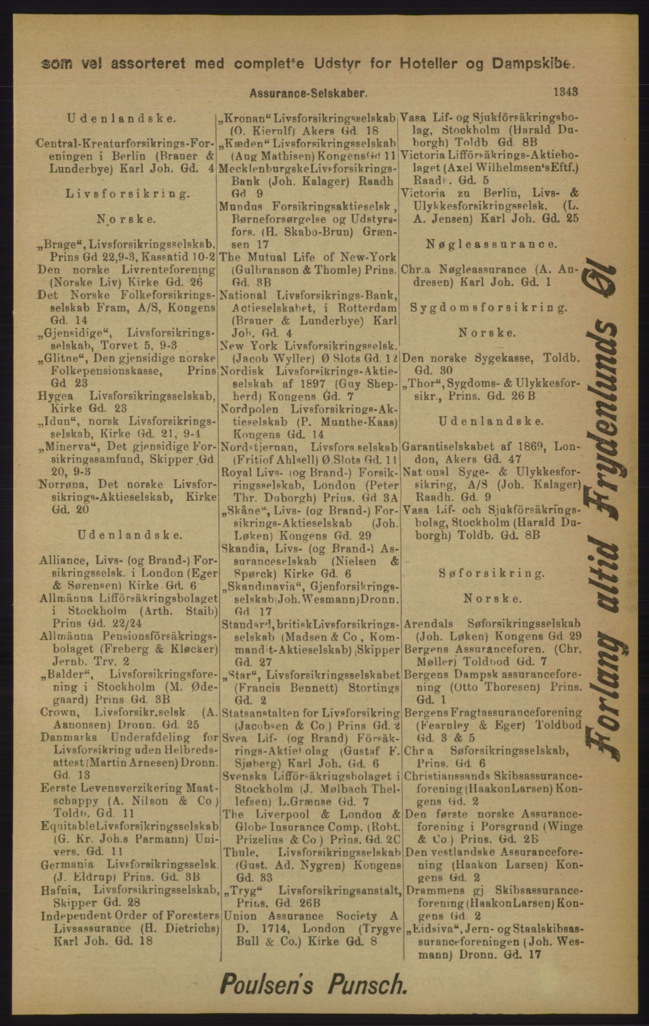 Kristiania/Oslo adressebok, PUBL/-, 1905, s. 1343