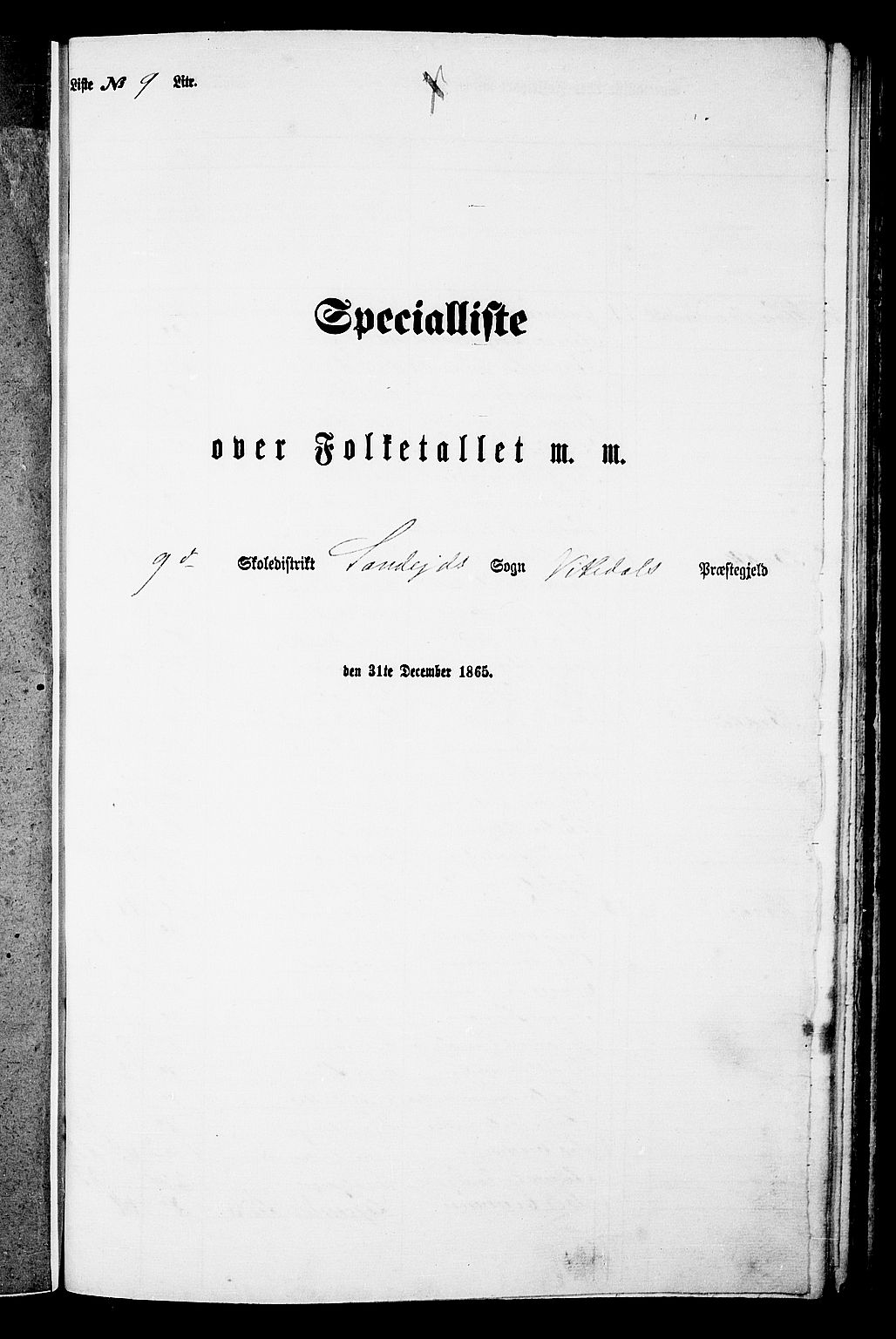 RA, Folketelling 1865 for 1157P Vikedal prestegjeld, 1865, s. 88
