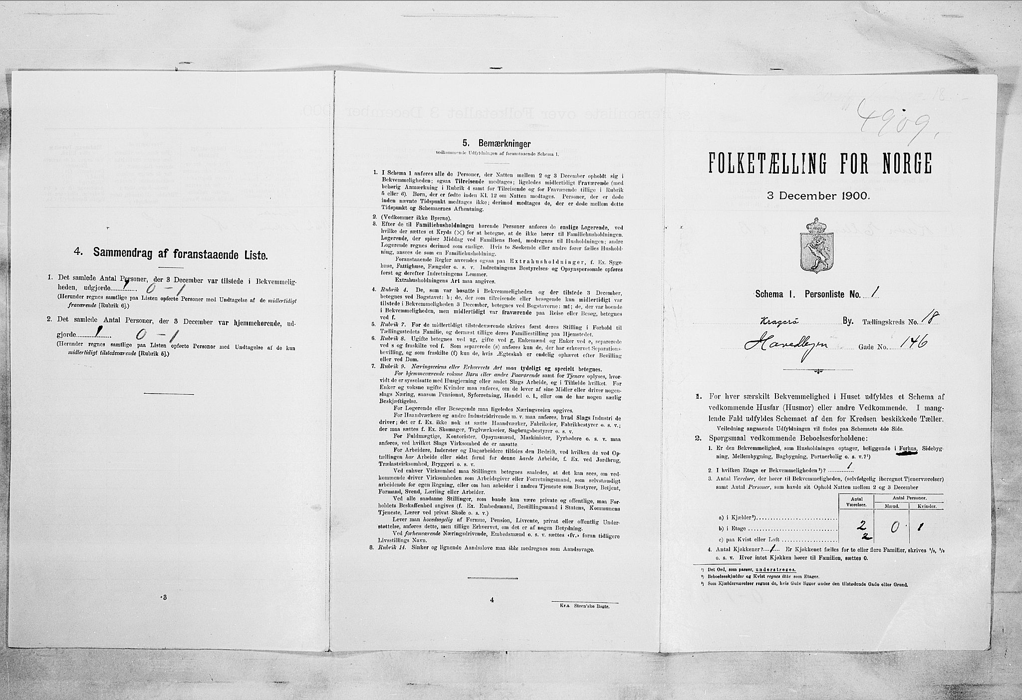 SAKO, Folketelling 1900 for 0801 Kragerø kjøpstad, 1900, s. 2108