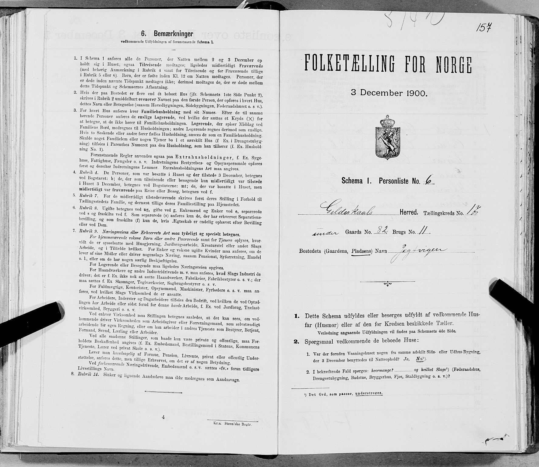 SAT, Folketelling 1900 for 1838 Gildeskål herred, 1900, s. 1666