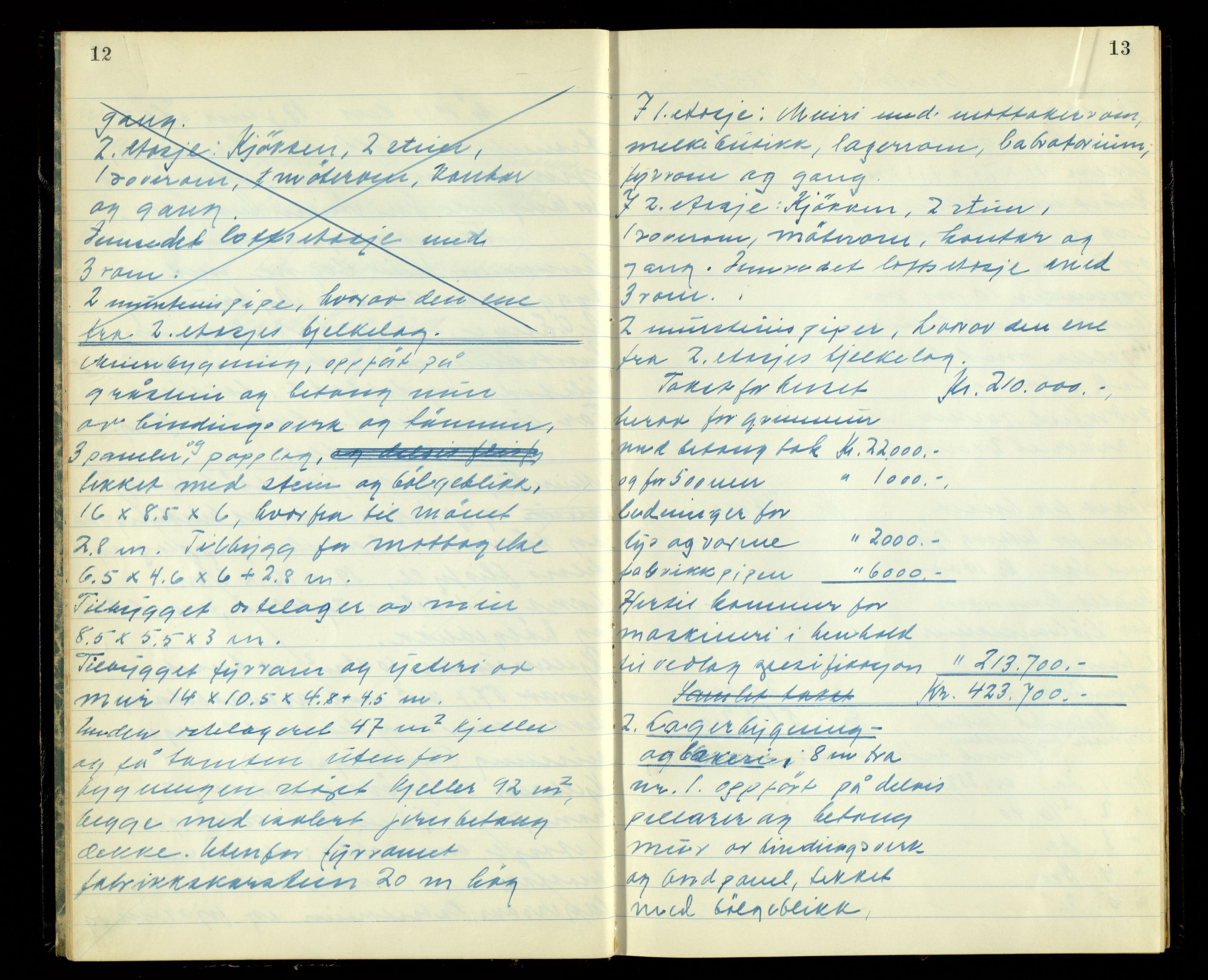 Norges Brannkasse, Biri, AV/SAH-NBRANB-043/Fa/L0004: Branntakstprotokoll - tekst, 1951-1953, s. 12-13
