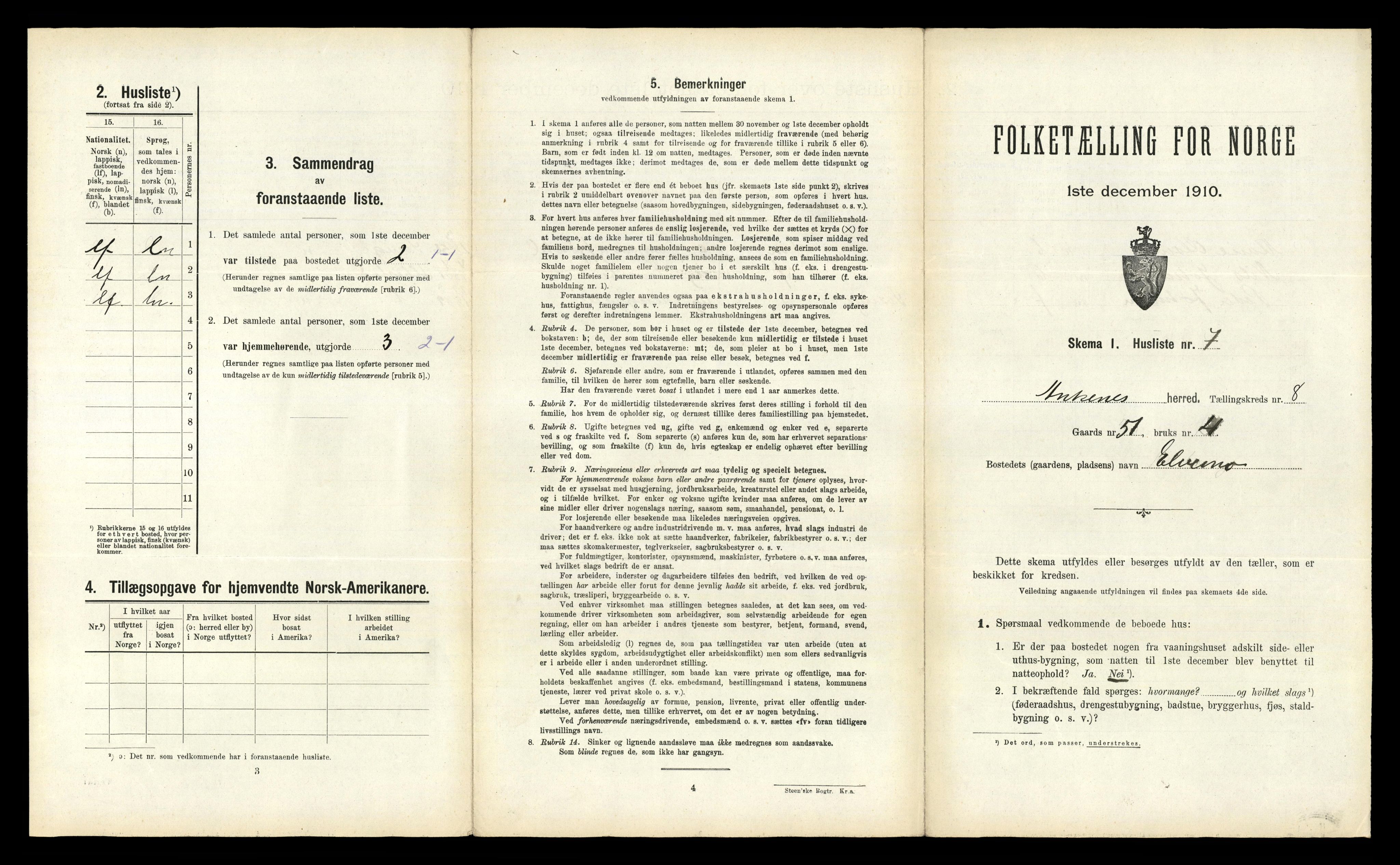 RA, Folketelling 1910 for 1855 Ankenes herred, 1910, s. 633