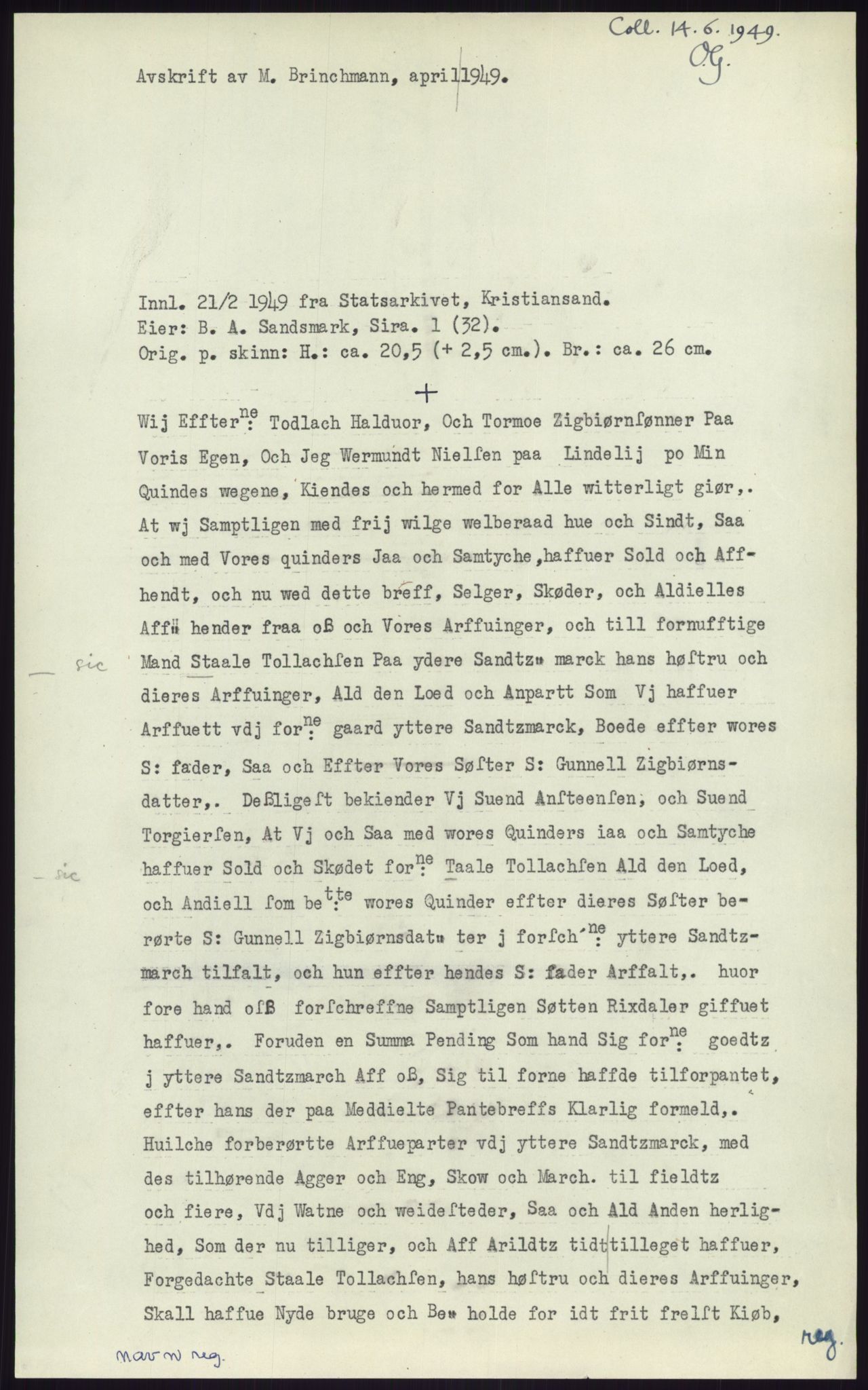 Samlinger til kildeutgivelse, Diplomavskriftsamlingen, AV/RA-EA-4053/H/Ha, s. 2717