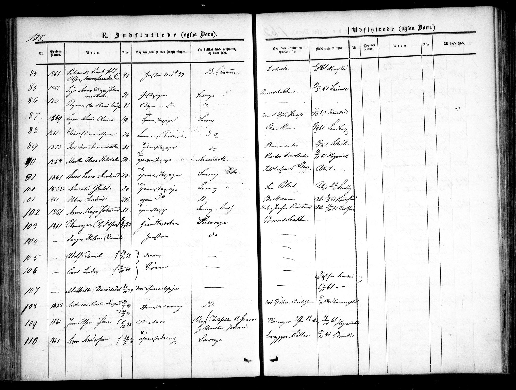Halden prestekontor Kirkebøker, AV/SAO-A-10909/F/Fa/L0008: Ministerialbok nr. I 8, 1857-1865, s. 138