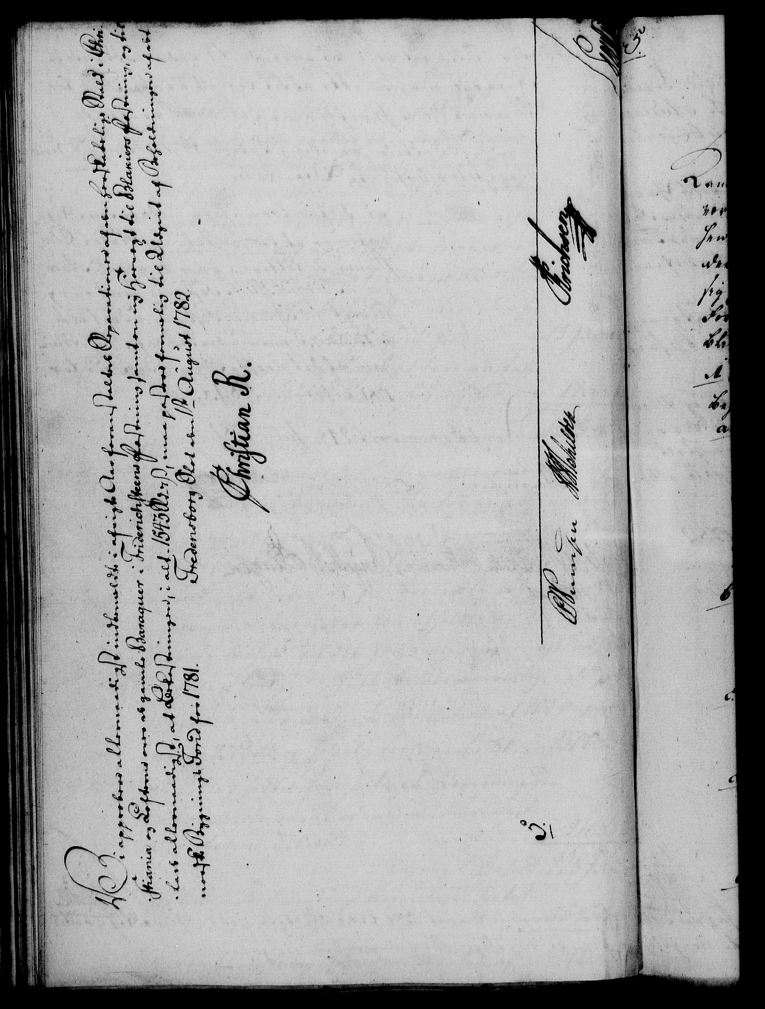 Rentekammeret, Kammerkanselliet, RA/EA-3111/G/Gf/Gfa/L0064: Norsk relasjons- og resolusjonsprotokoll (merket RK 52.64), 1782, s. 372