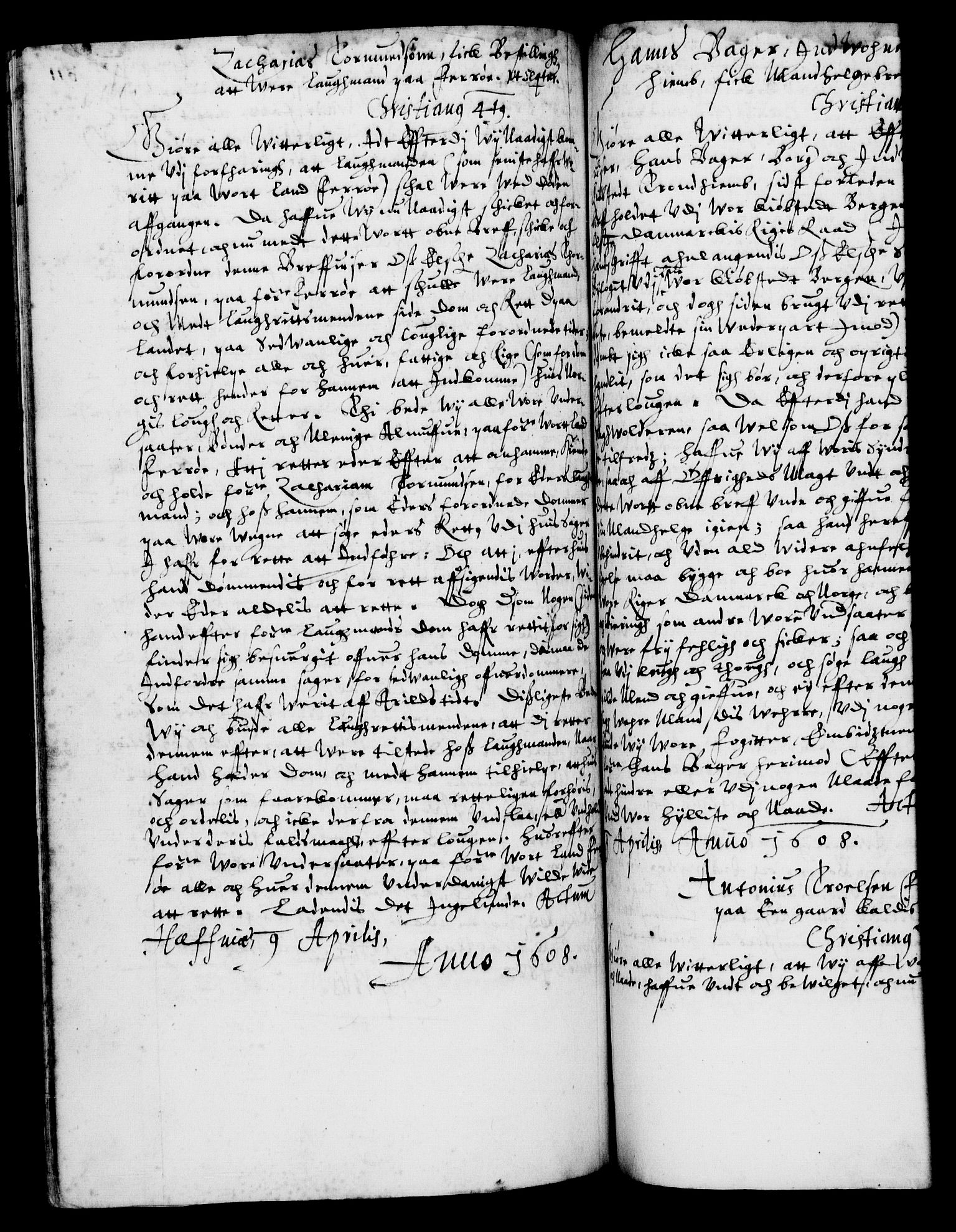 Danske Kanselli 1572-1799, RA/EA-3023/F/Fc/Fca/Fcaa/L0003: Norske registre (mikrofilm), 1596-1616, s. 311b