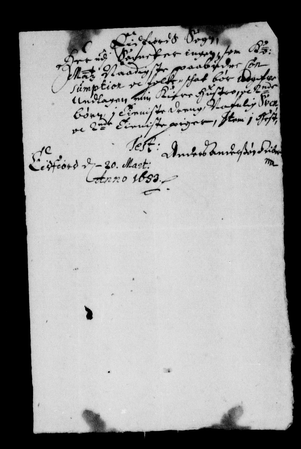 Rentekammeret inntil 1814, Reviderte regnskaper, Stiftamtstueregnskaper, Bergen stiftamt, AV/RA-EA-6043/R/Rc/L0070: Bergen stiftamt, 1683