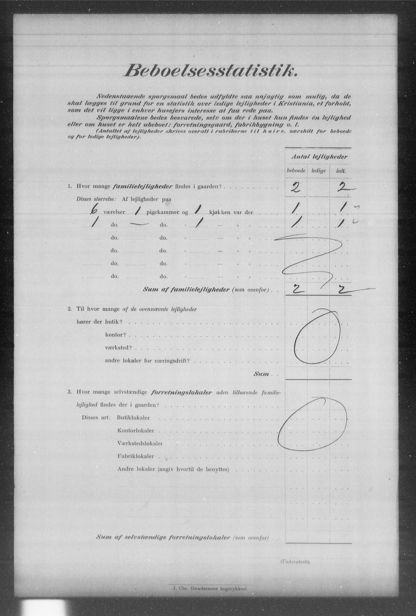 OBA, Kommunal folketelling 31.12.1903 for Kristiania kjøpstad, 1903, s. 14709