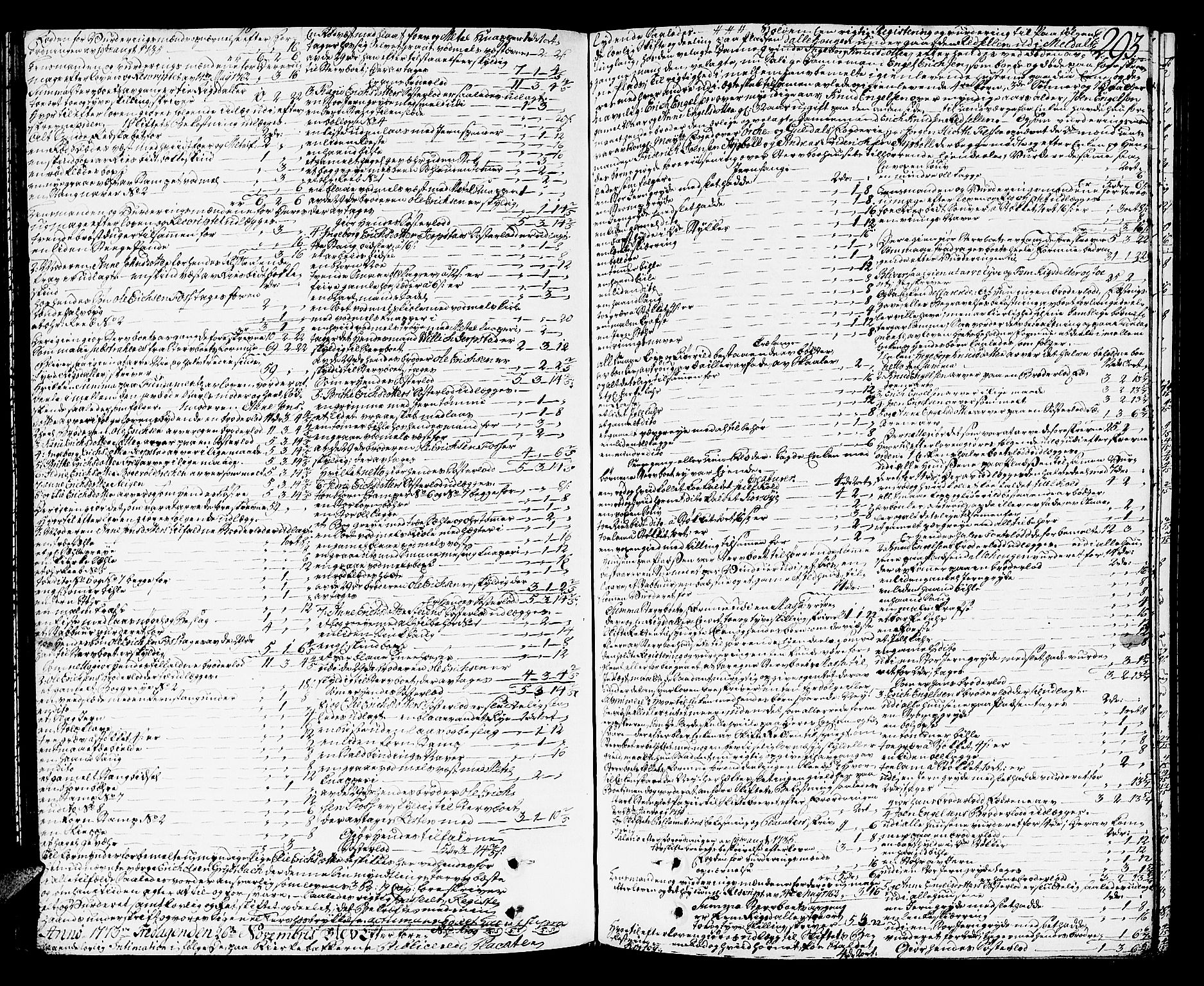 Orkdal sorenskriveri, SAT/A-4169/1/3/3Aa/L0007: Skifteprotokoller, 1767-1782, s. 292b-293a