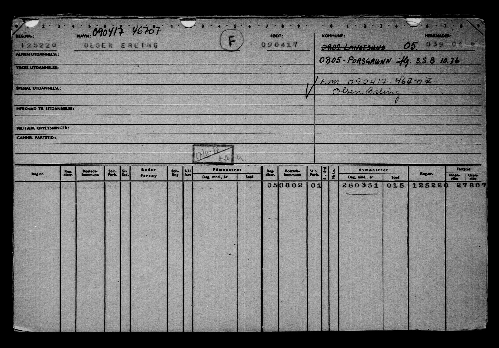 Direktoratet for sjømenn, AV/RA-S-3545/G/Gb/L0147: Hovedkort, 1917, s. 542