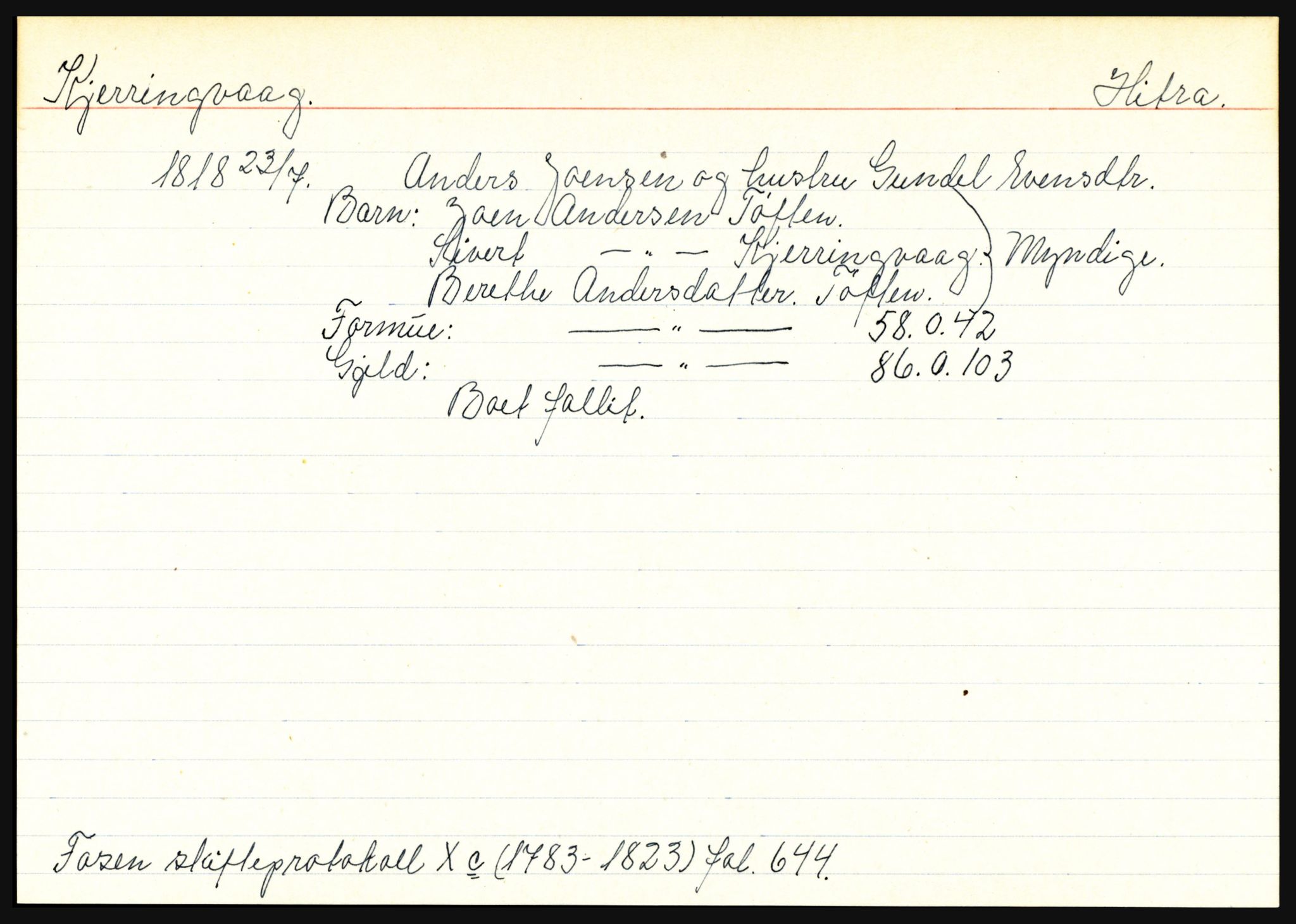 Fosen sorenskriveri, AV/SAT-A-1107/1/3, 1681-1823, s. 3275