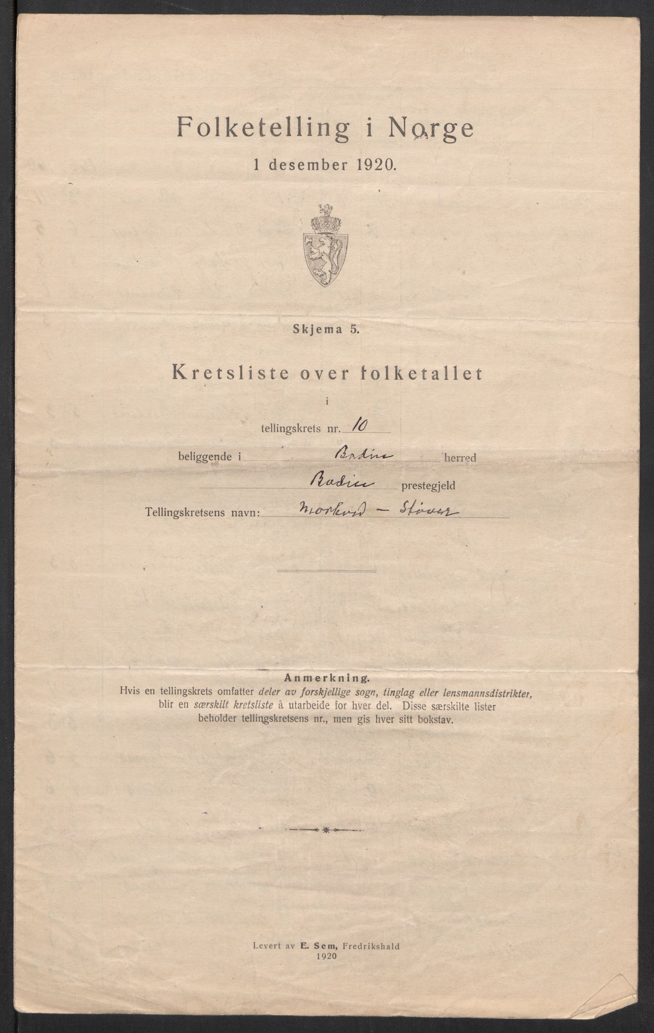 SAT, Folketelling 1920 for 1843 Bodin herred, 1920, s. 41