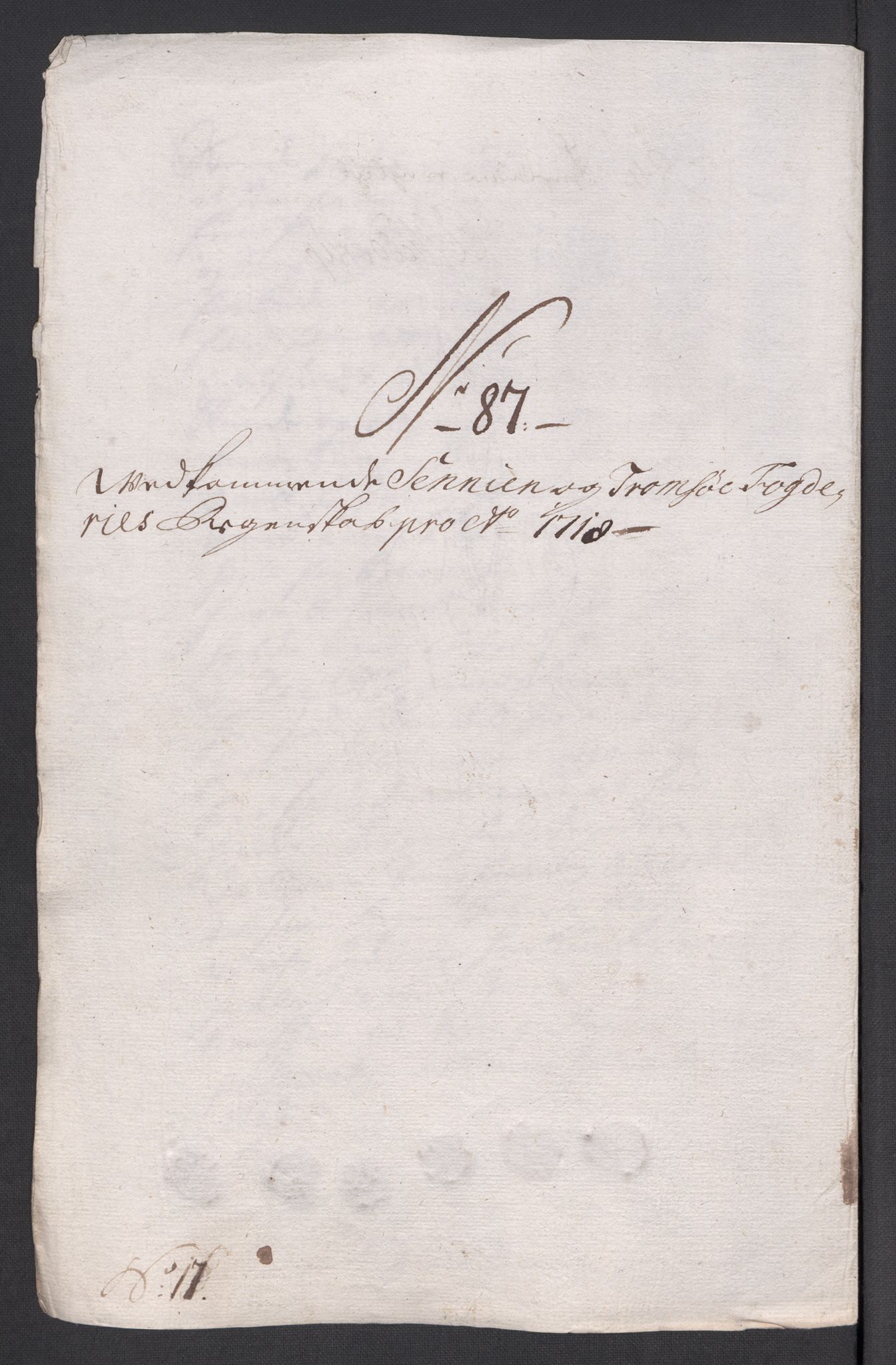 Rentekammeret inntil 1814, Reviderte regnskaper, Fogderegnskap, AV/RA-EA-4092/R68/L4764: Fogderegnskap Senja og Troms, 1718, s. 382