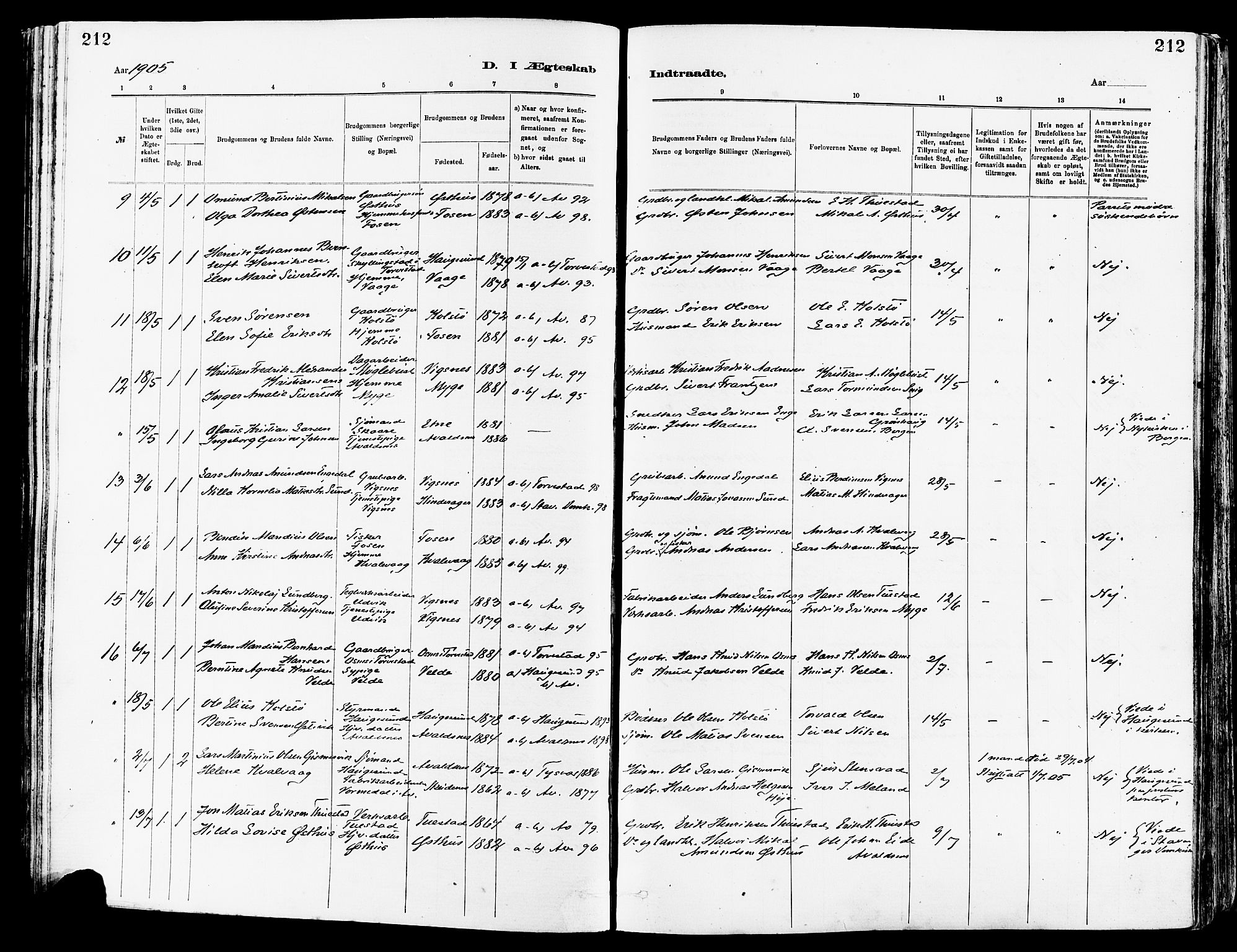 Avaldsnes sokneprestkontor, SAST/A -101851/H/Ha/Haa/L0015: Ministerialbok nr. A 15, 1880-1906, s. 212