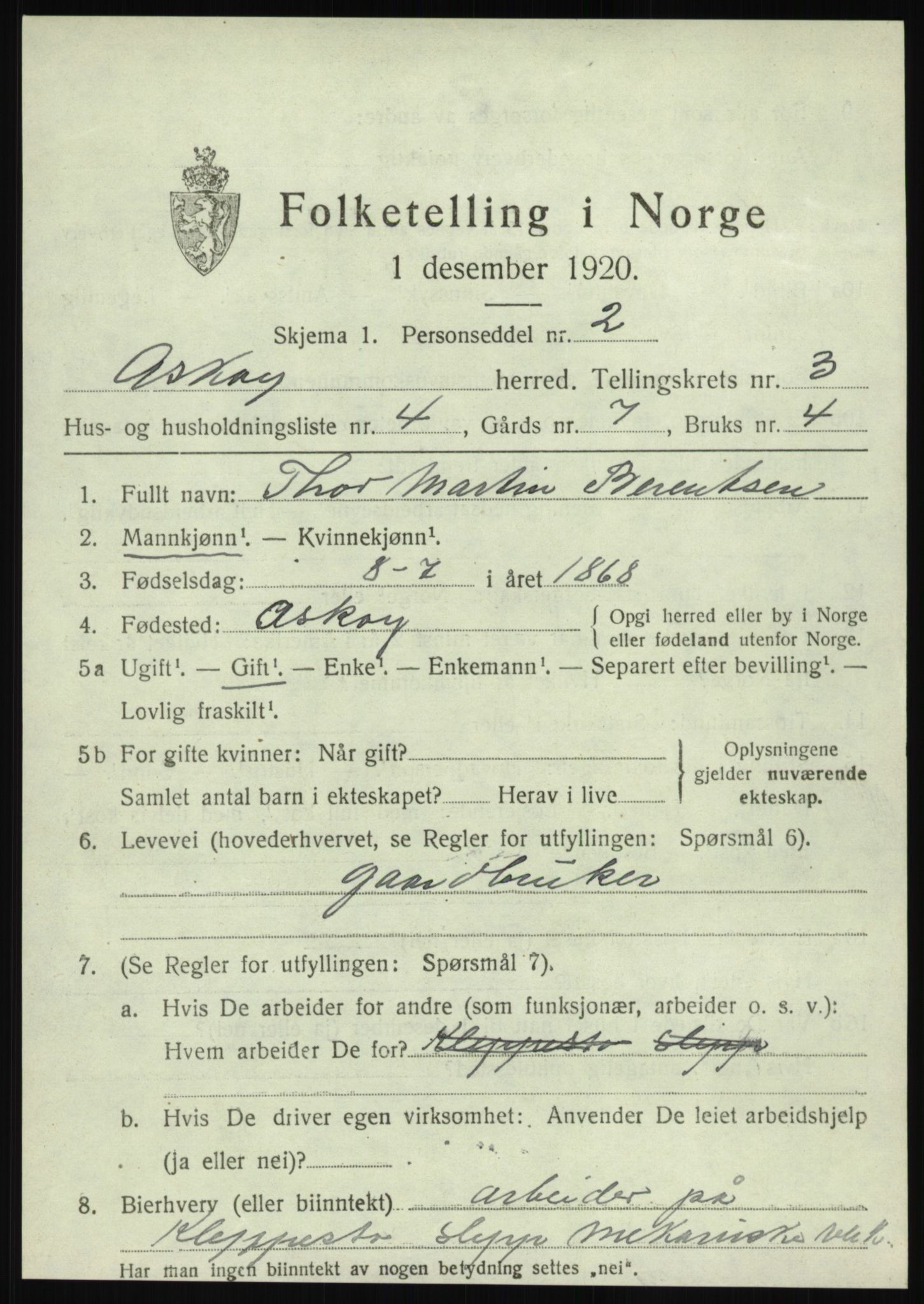 SAB, Folketelling 1920 for 1247 Askøy herred, 1920, s. 6396