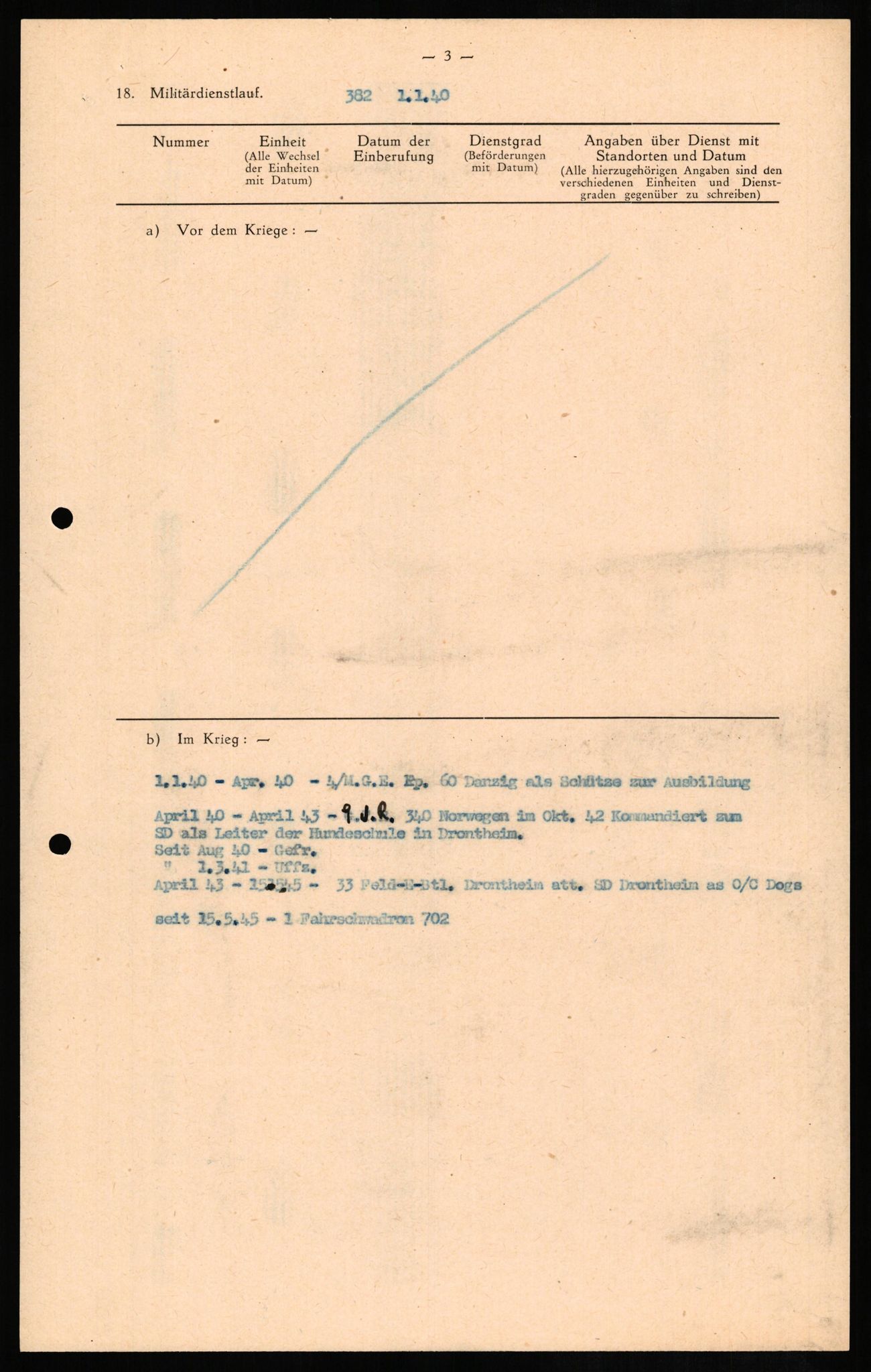 Forsvaret, Forsvarets overkommando II, AV/RA-RAFA-3915/D/Db/L0013: CI Questionaires. Tyske okkupasjonsstyrker i Norge. Tyskere., 1945-1946, s. 104