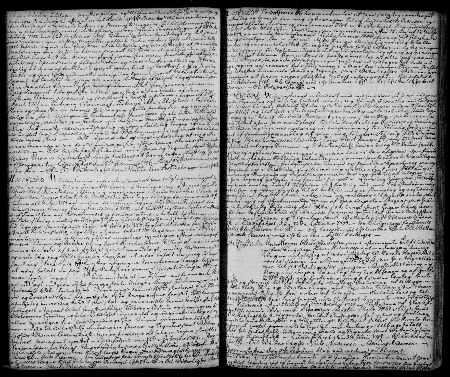 Nedre Telemark sorenskriveri, SAKO/A-135/G/Ga/Gaa/L0001n: Pantebok nr. N, 1794-1801, s. 121