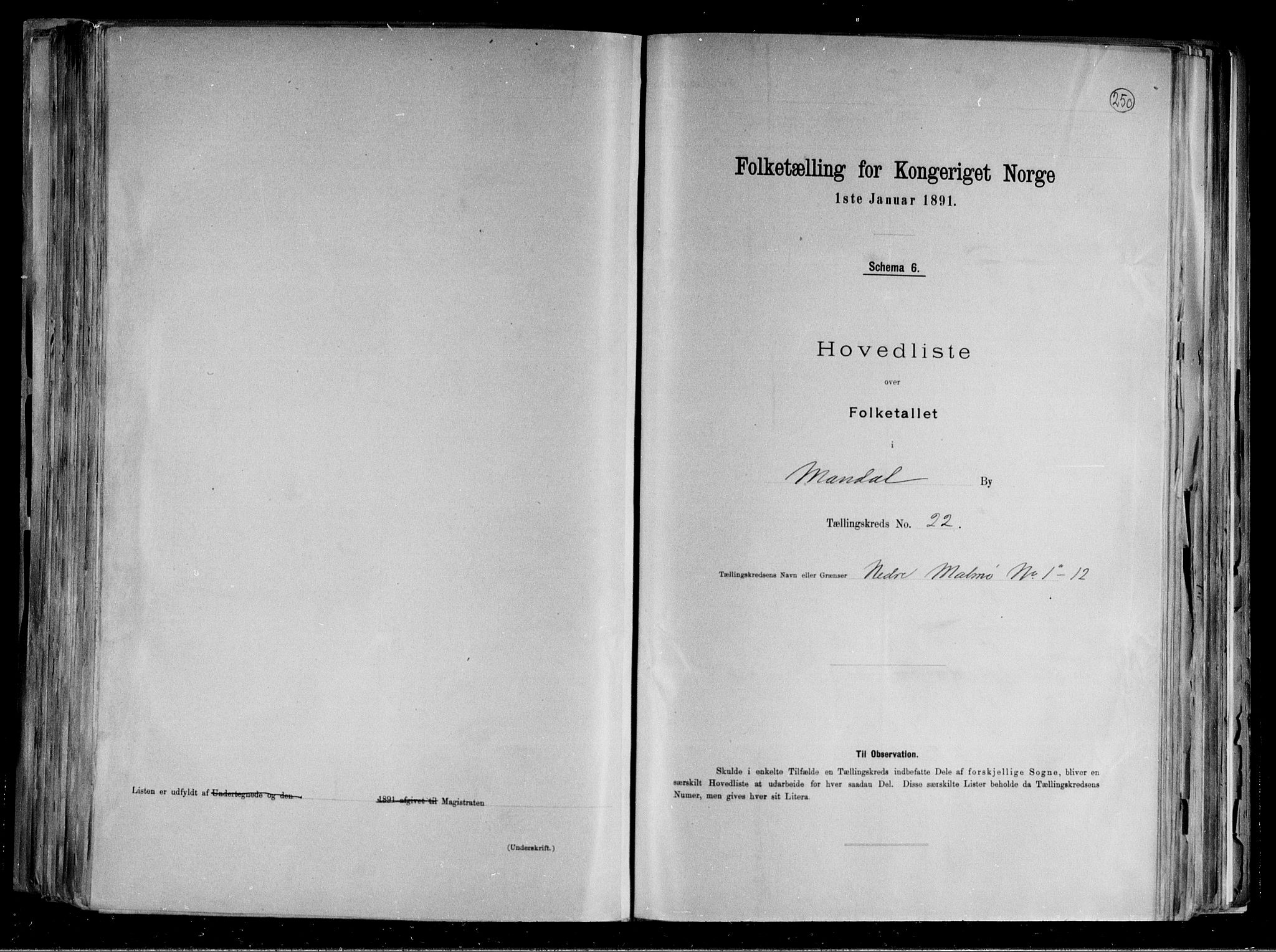 RA, Folketelling 1891 for 1002 Mandal ladested, 1891, s. 48