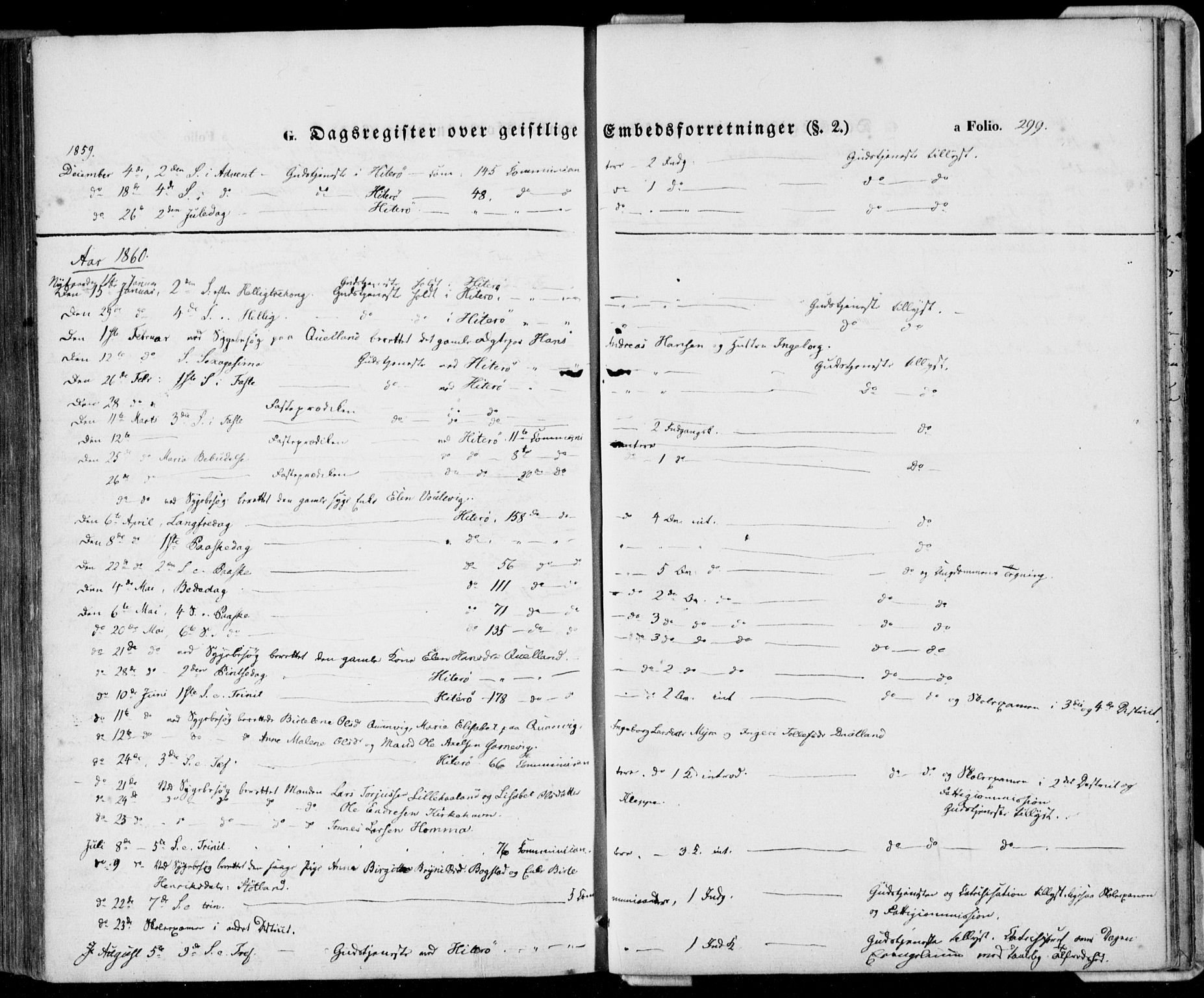Flekkefjord sokneprestkontor, AV/SAK-1111-0012/F/Fa/Fab/L0004: Ministerialbok nr. A 4, 1850-1875, s. 299