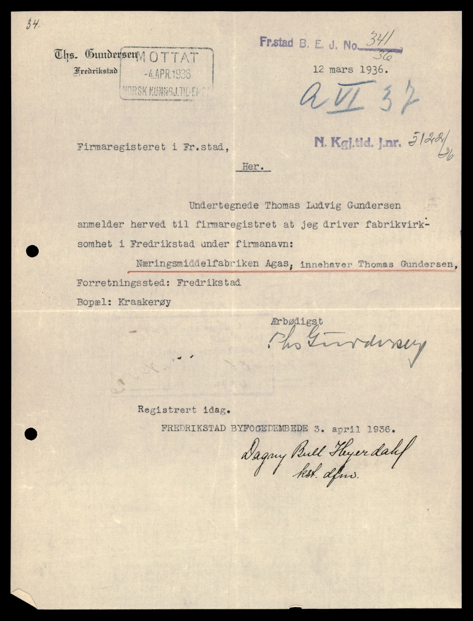 Fredrikstad tingrett, AV/SAT-A-10473/K/Kb/Kba/L0030: Enkeltmannsforetak, aksjeselskap og andelslag, Næ-On, 1944-1990, s. 3