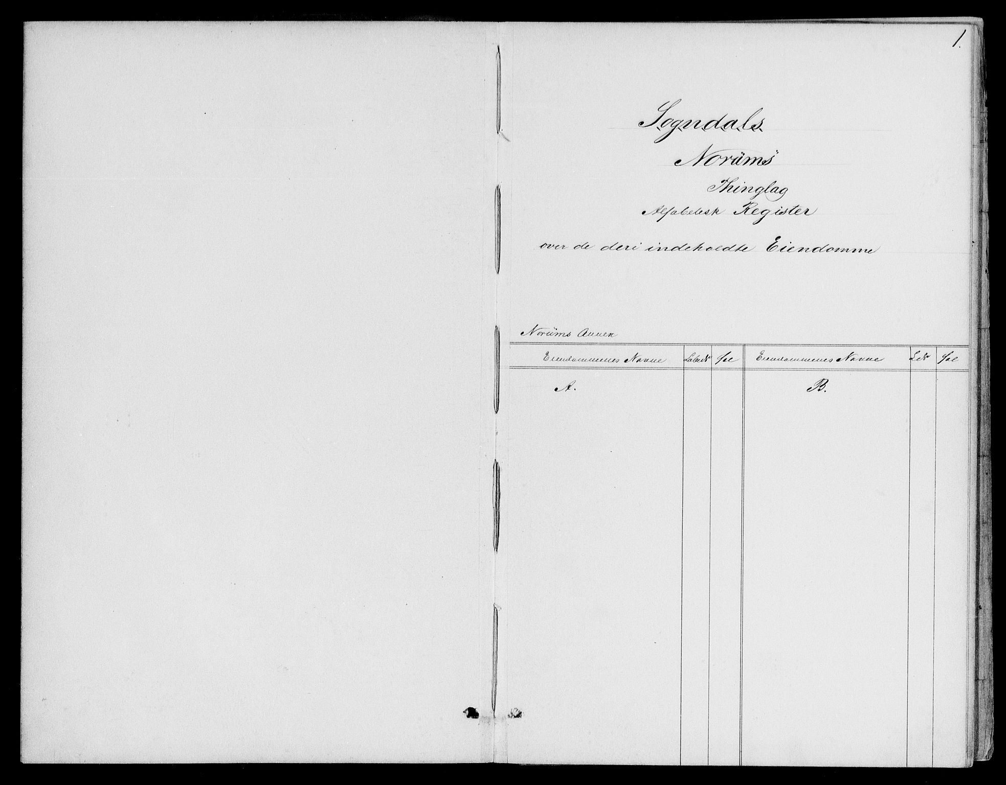 Indre Sogn tingrett, SAB/A-3301/1/G/Ga/Gaa/L0023: Panteregister nr. II.A.a.23, 1829-1900, s. 1