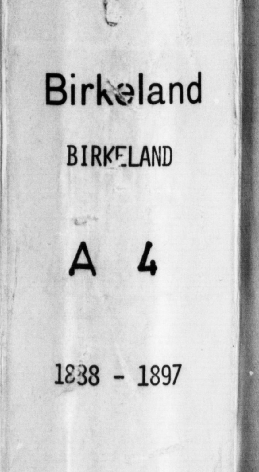 Birkeland Sokneprestembete, AV/SAB-A-74601/H/Hab: Klokkerbok nr. A 4, 1888-1897