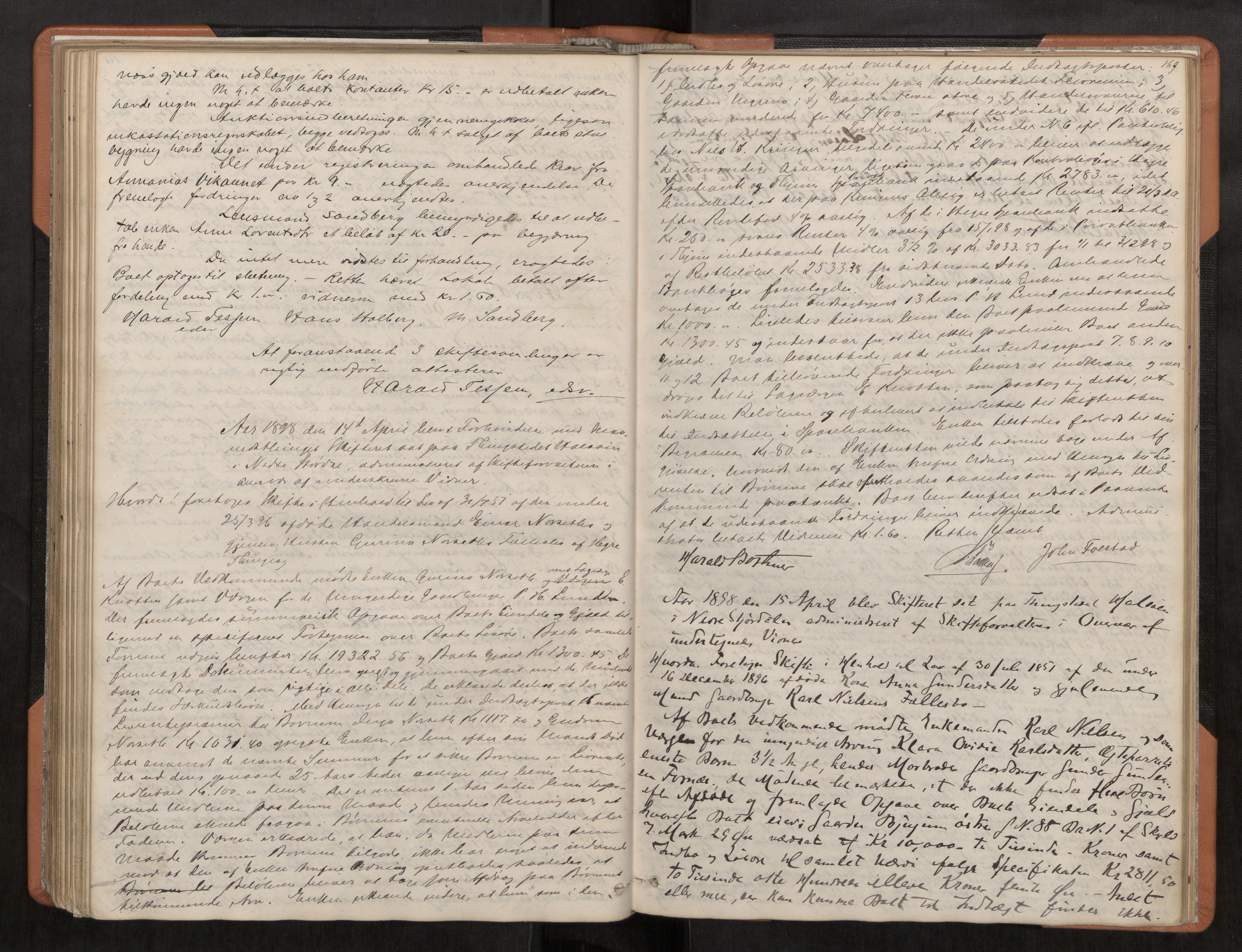 Stjør- og Verdal sorenskriveri, AV/SAT-A-4167/1/3/3B/L0002: Skifteforhandlingsprotokoll, 1870-1901, s. 169