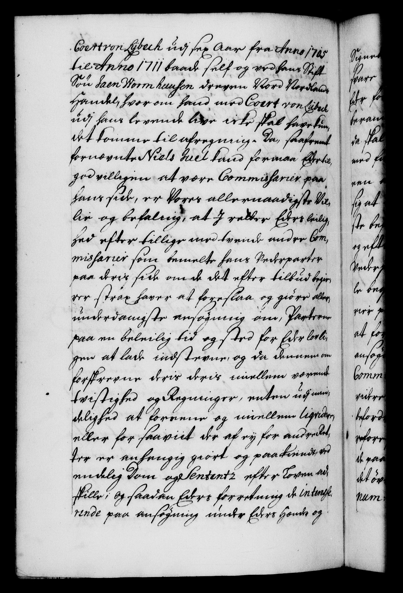 Danske Kanselli 1572-1799, AV/RA-EA-3023/F/Fc/Fca/Fcab/L0019: Norske tegnelser, 1710-1714, s. 515b