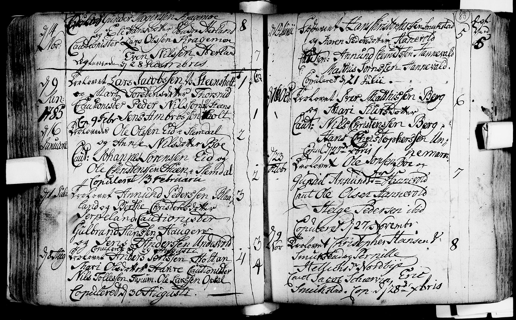 Lardal kirkebøker, SAKO/A-350/F/Fa/L0004: Ministerialbok nr. i 4, 1733-1815, s. 83